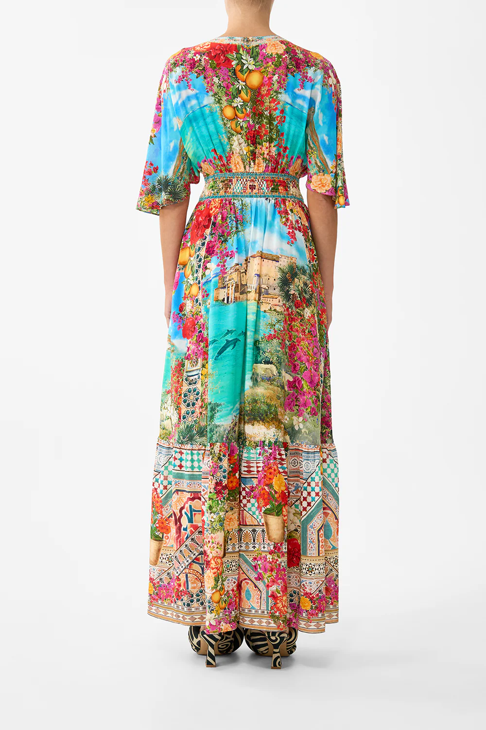 WAISTED DRESS WITH HEM RUFFLE MEET ME IN MALLORCA - Image 2