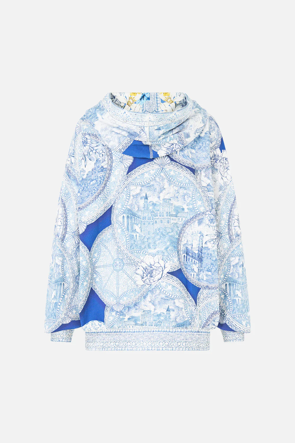 CONTRAST BAND HOODIE WITH SIDE POCKETS DE NADA GRANADA - Image 6