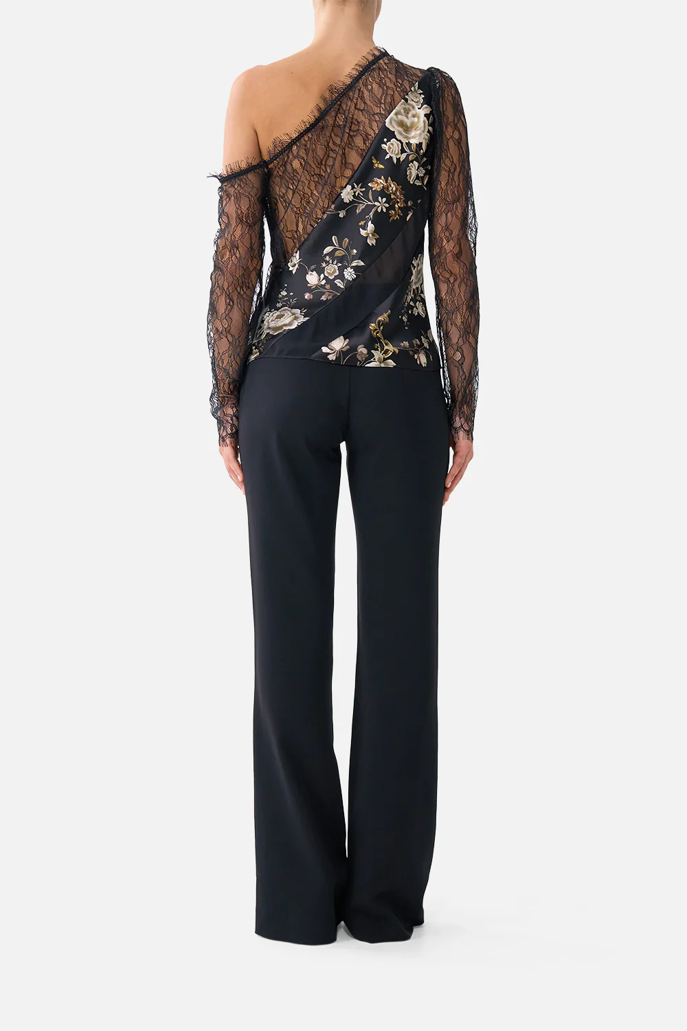 LACE SPLICE ONE SHOULDER TOP FLAMENCO FOLKLORE - Image 2