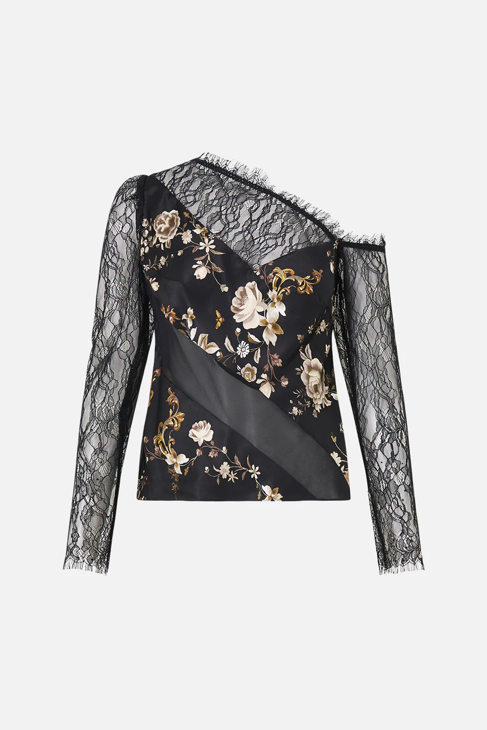 LACE SPLICE ONE SHOULDER TOP FLAMENCO FOLKLORE - Image 3