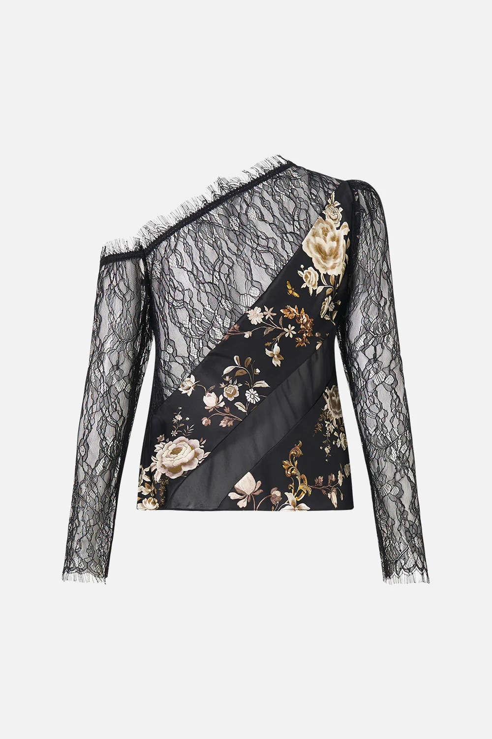 LACE SPLICE ONE SHOULDER TOP FLAMENCO FOLKLORE - Image 6