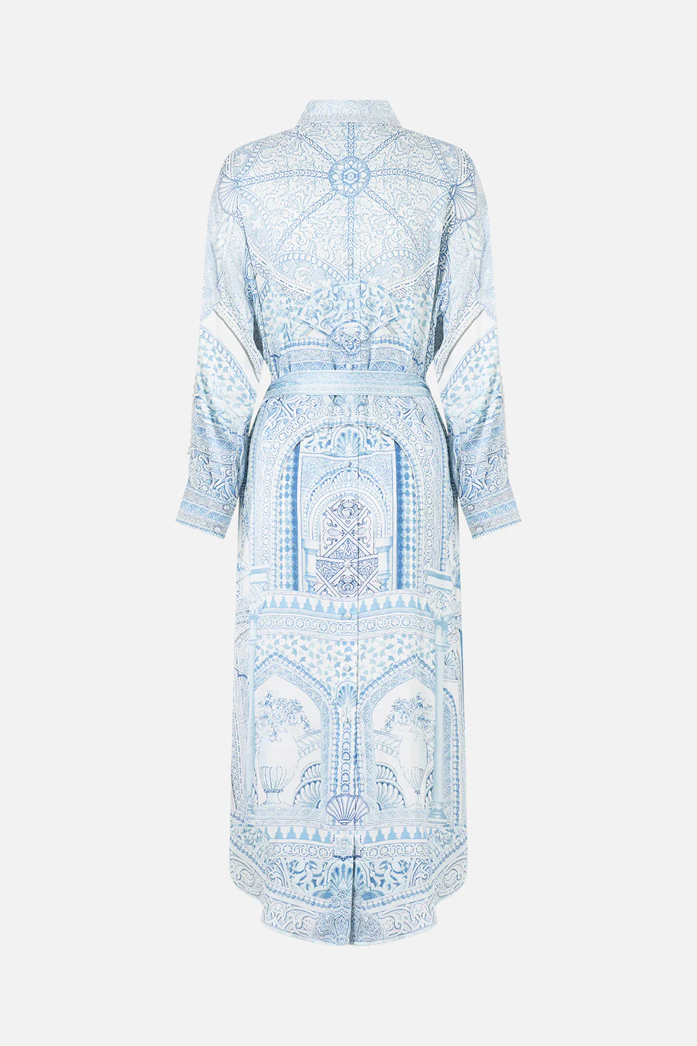 SHIRT DRESS WITH BACK BUTTON DETAIL THE HUM OF THE ALHAMBRA - Image 6