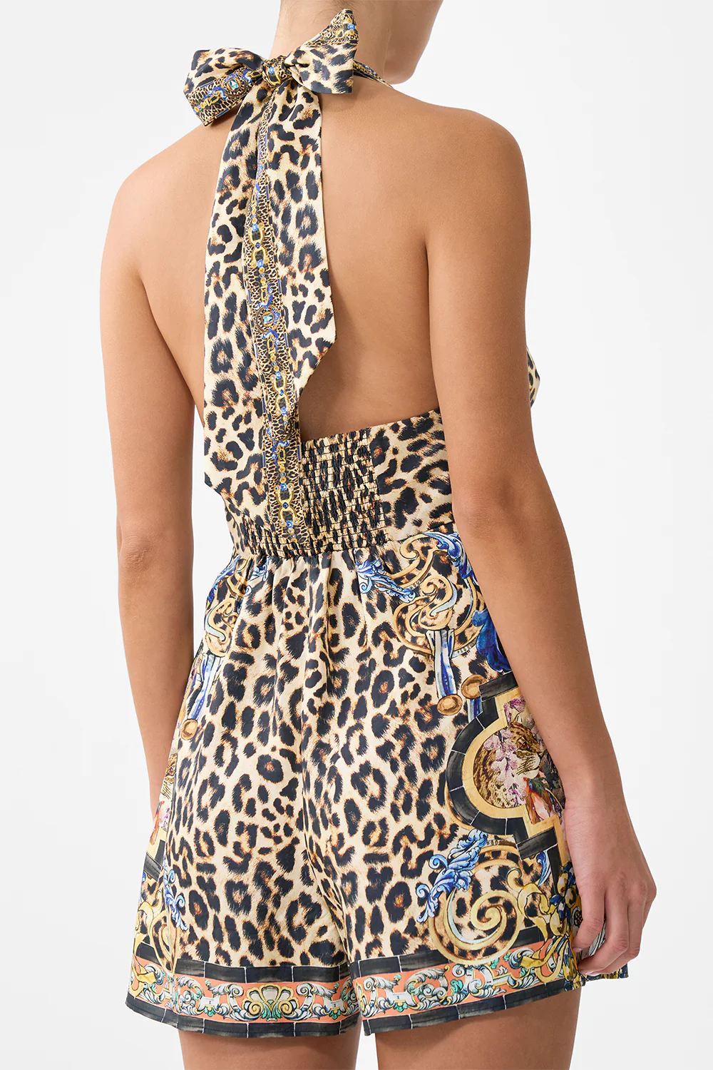 BUTTON FRONT HALTER PLAYSUIT SEVILLIAN STYLE - Image 6