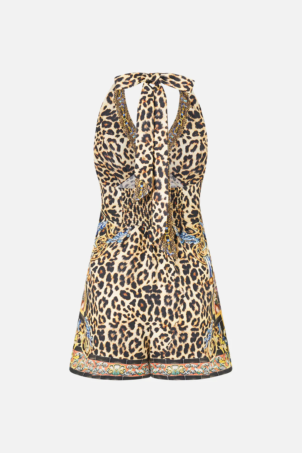 BUTTON FRONT HALTER PLAYSUIT SEVILLIAN STYLE - Image 7