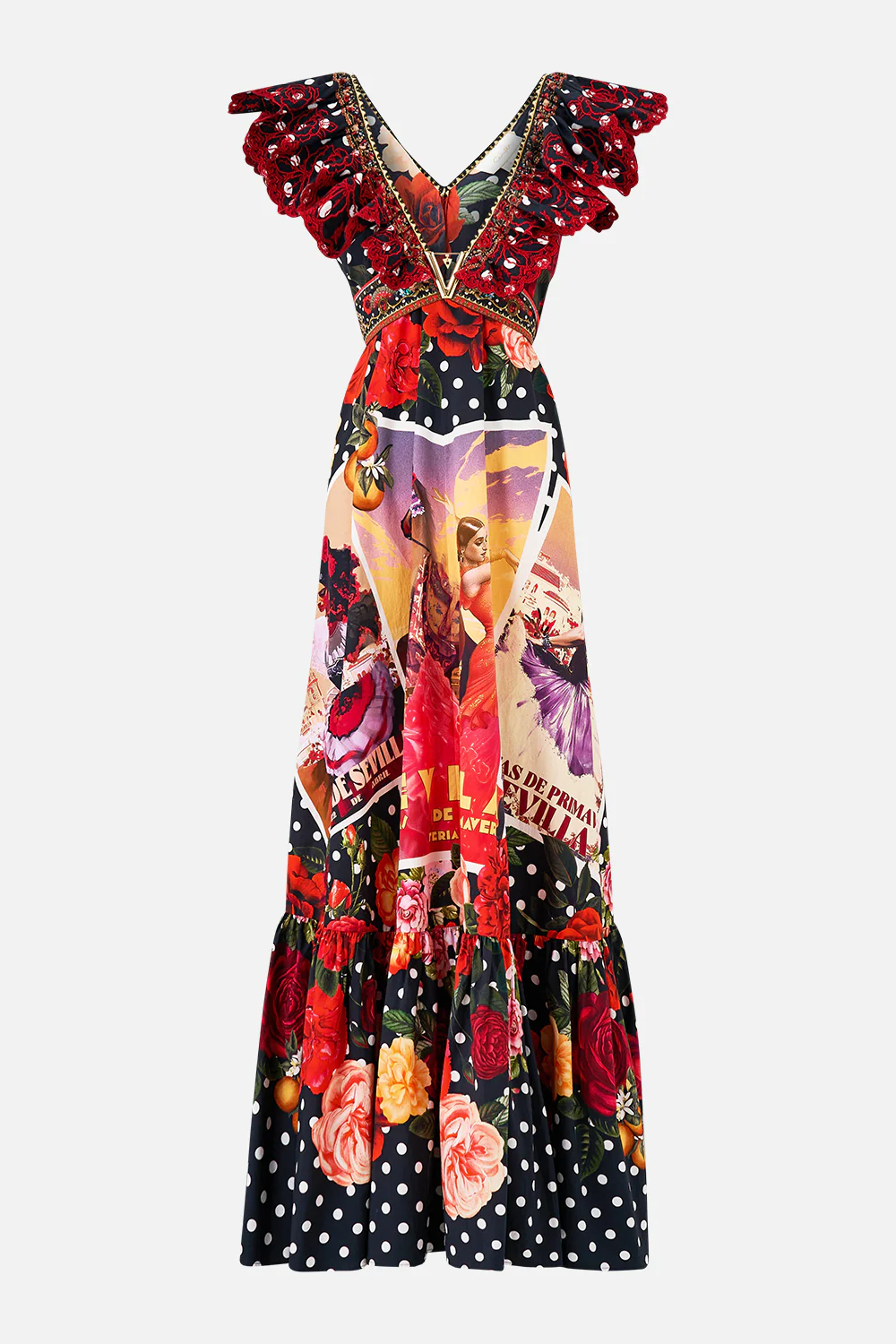 FRILL NECK DRESS WITH HARDWARE DAUGHTERS OF DUENDE - Image 3