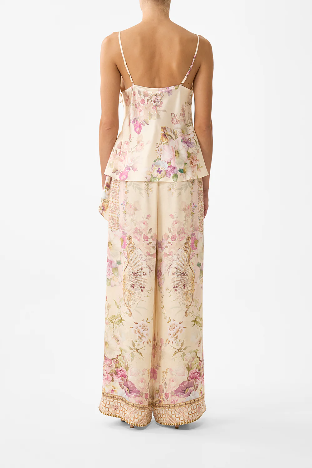 ASYMMETRIC DRAPED TOP ADORNED IN ARANJUEZ - Image 2