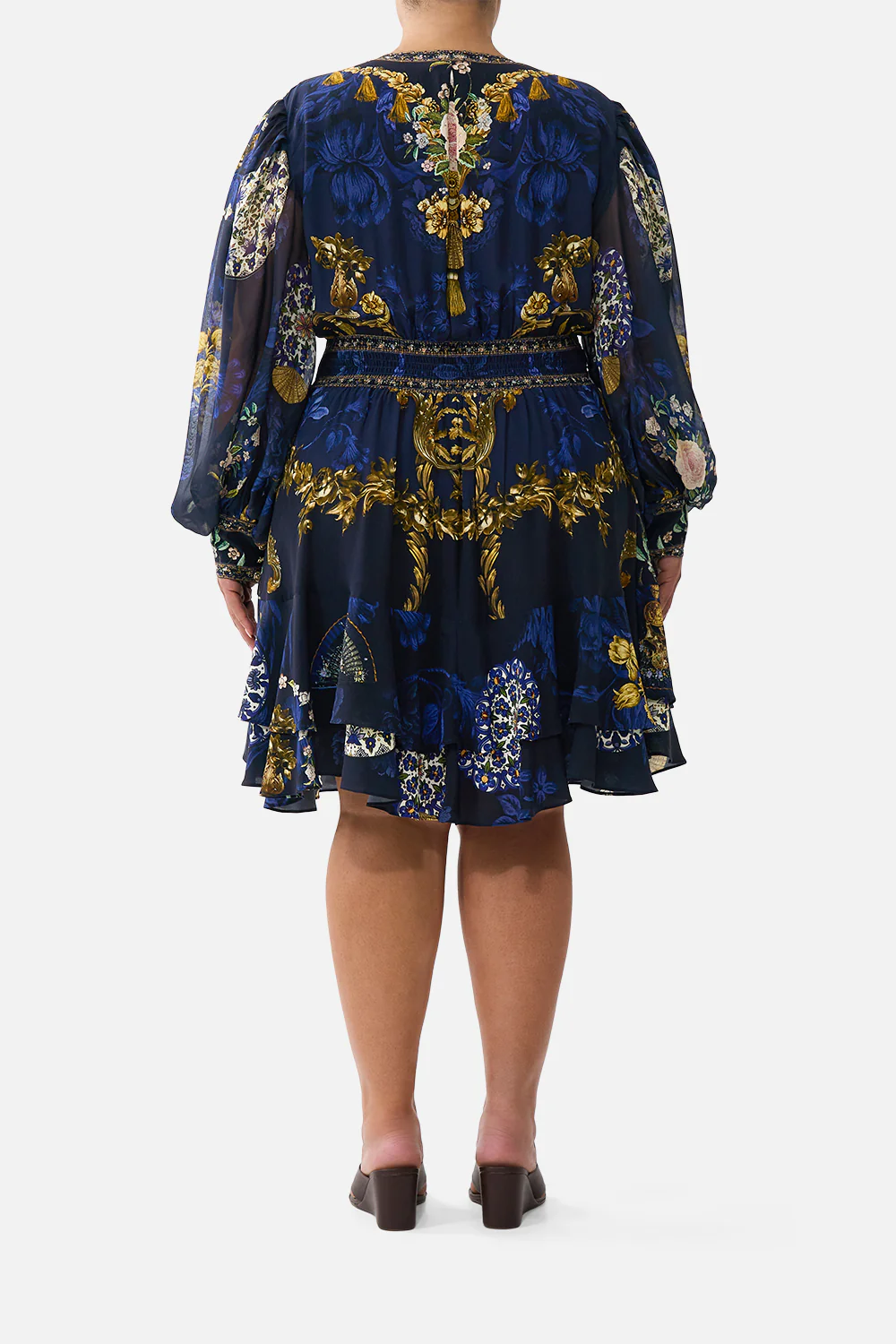 BUTTON FRONT FRILL DRESS NOTES FROM THE BLUE ROOM - Image 12