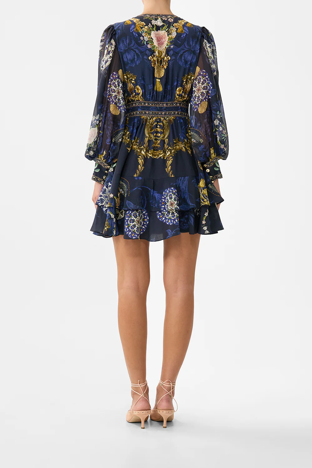 BUTTON FRONT FRILL DRESS NOTES FROM THE BLUE ROOM - Image 2
