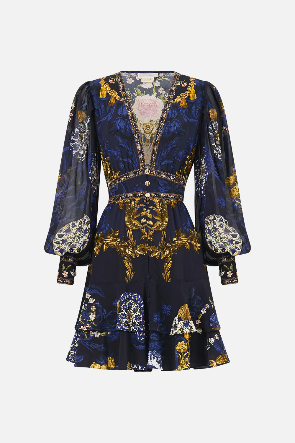 BUTTON FRONT FRILL DRESS NOTES FROM THE BLUE ROOM - Image 3