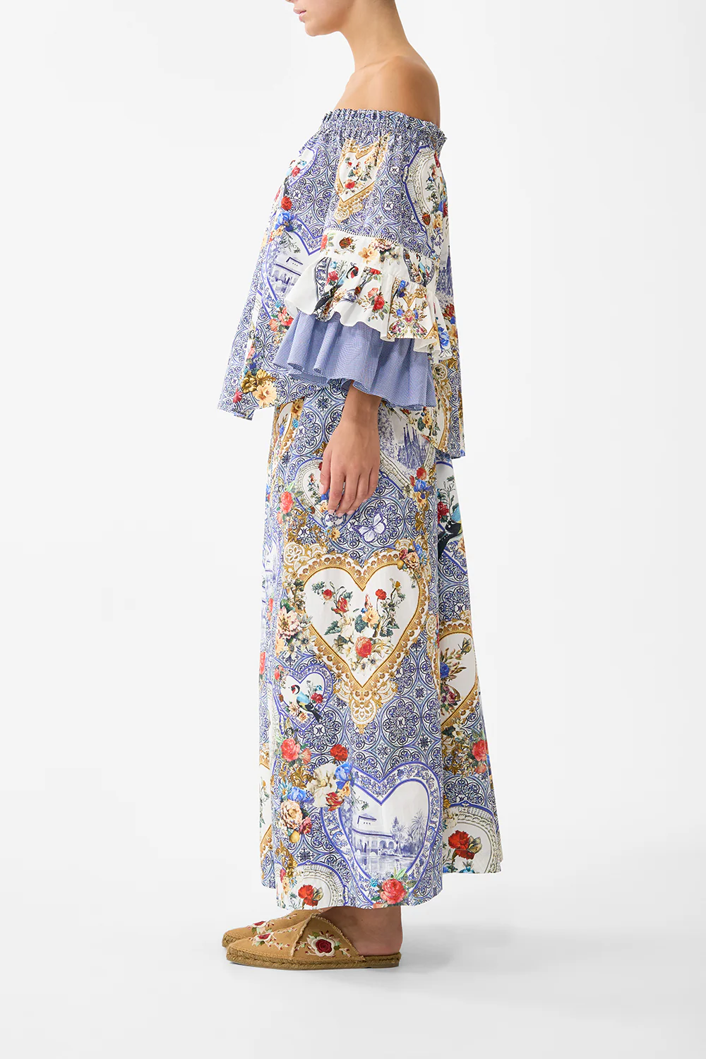 OFF SHOULDER TOP WITH FRILL SLEEVE THE POTTERY PARLOUR - Image 4