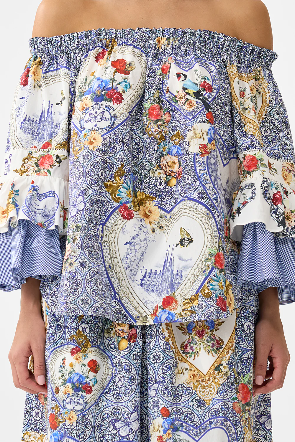 OFF SHOULDER TOP WITH FRILL SLEEVE THE POTTERY PARLOUR - Image 6