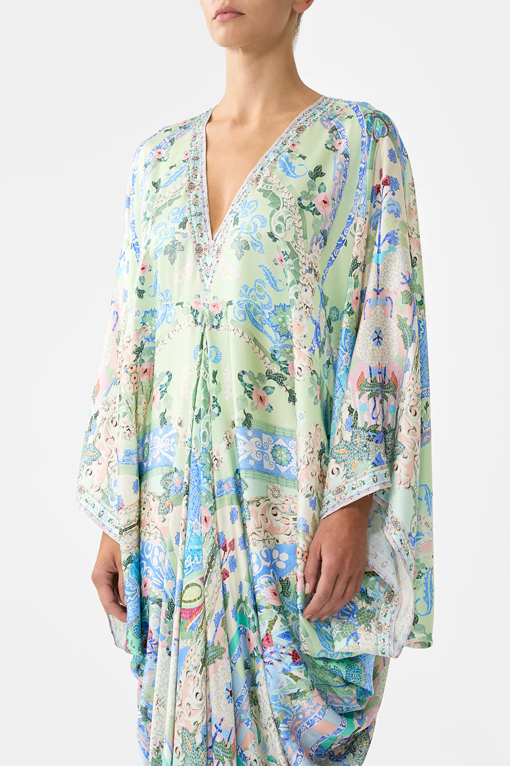 T SHAPE LONG KAFTAN MIDSUMMER MOSAICS - Image 5
