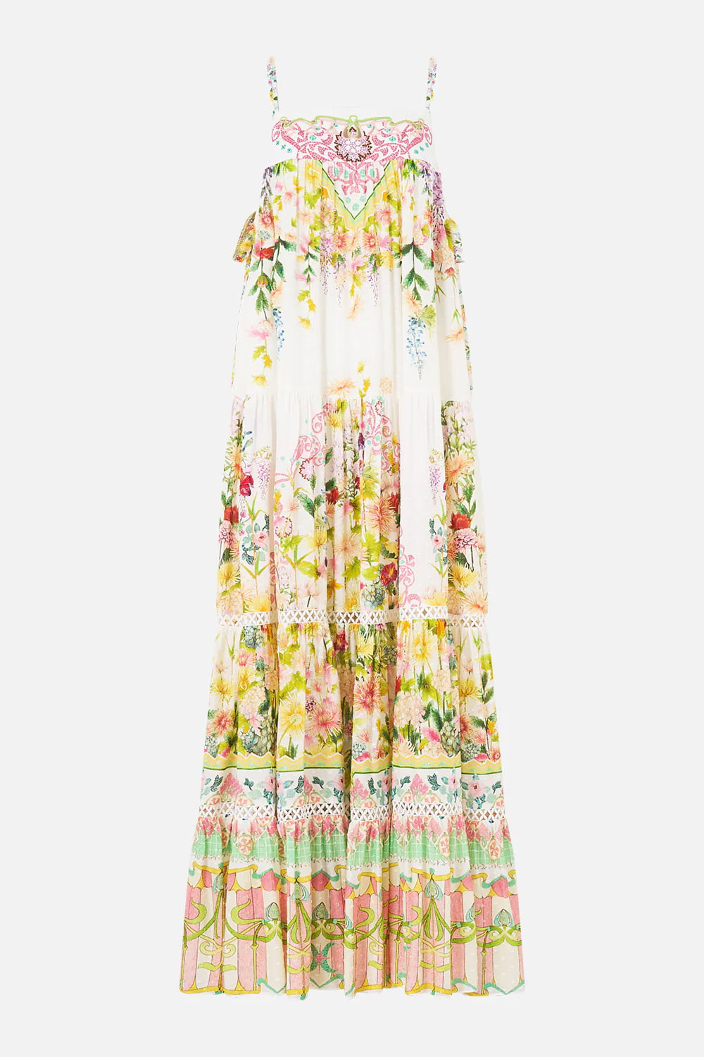 LONG TIERED DRESS WITH BOW TIES THE CALL OF CATALONIA