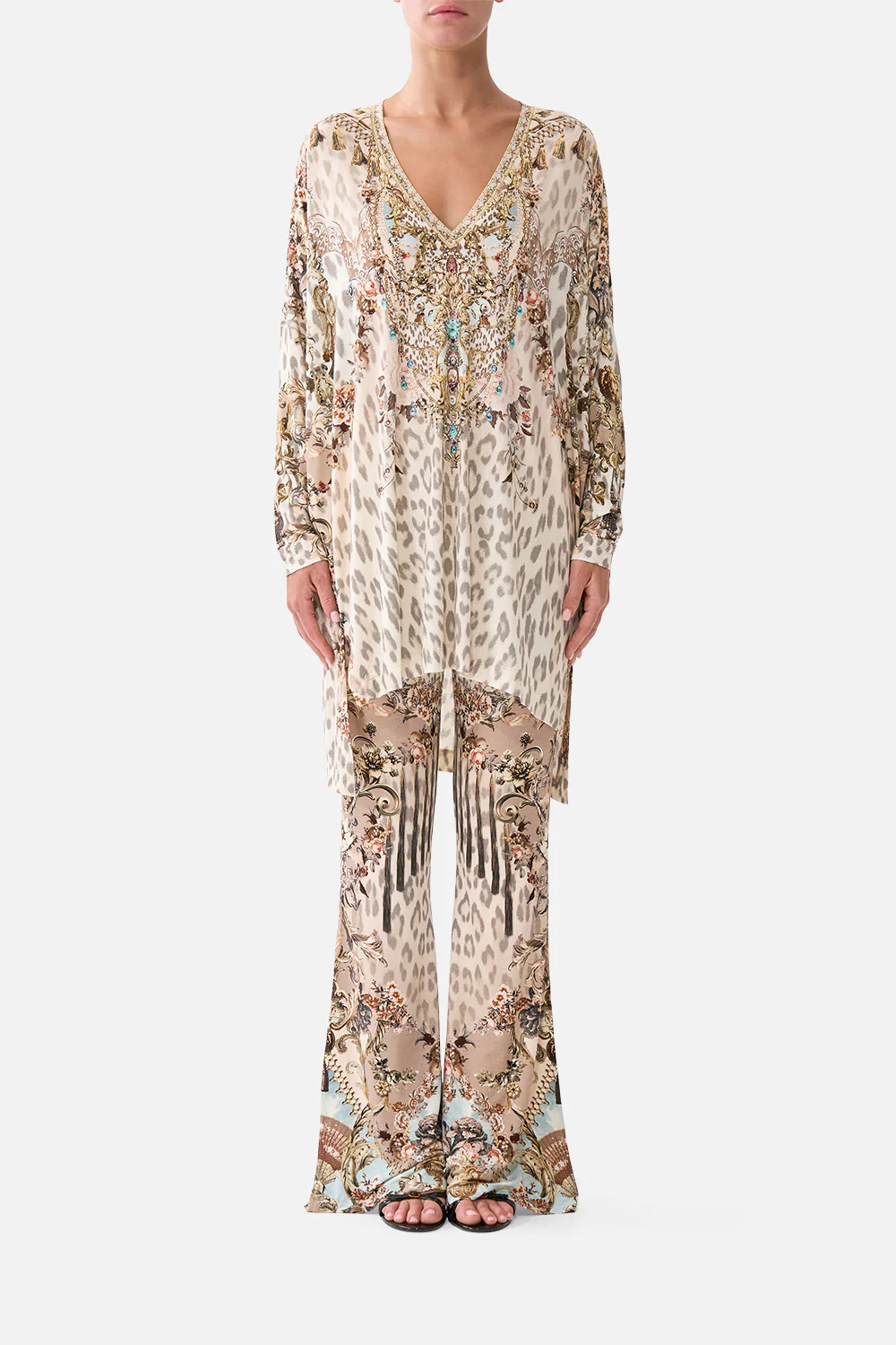 SIDE SPLIT JERSEY TEE ARANJUEZ ANIMALIA