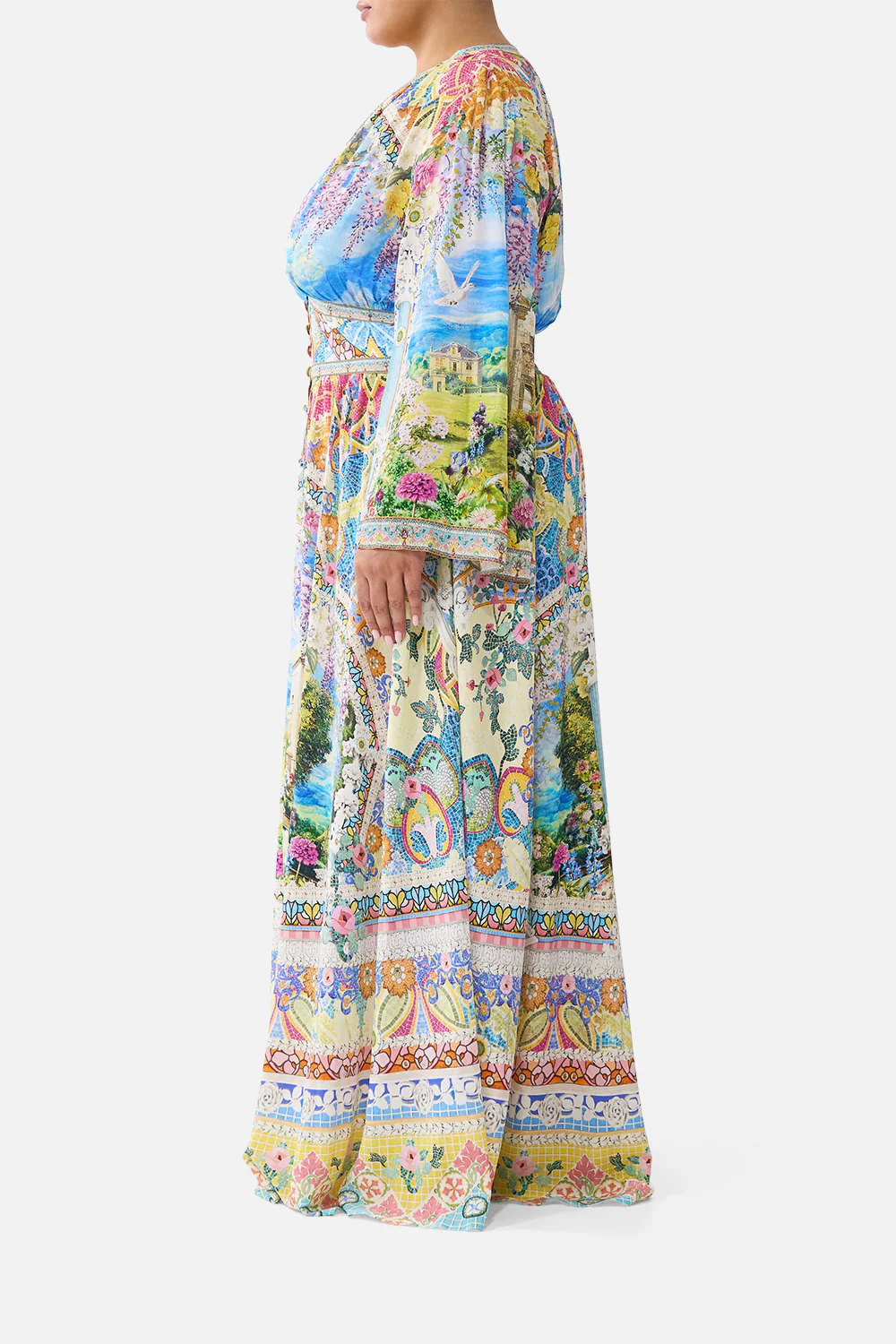 KIMONO SLEEVE DRESS WITH SHIRRING DETAIL NAVÀS NOUVEAU - Image 12