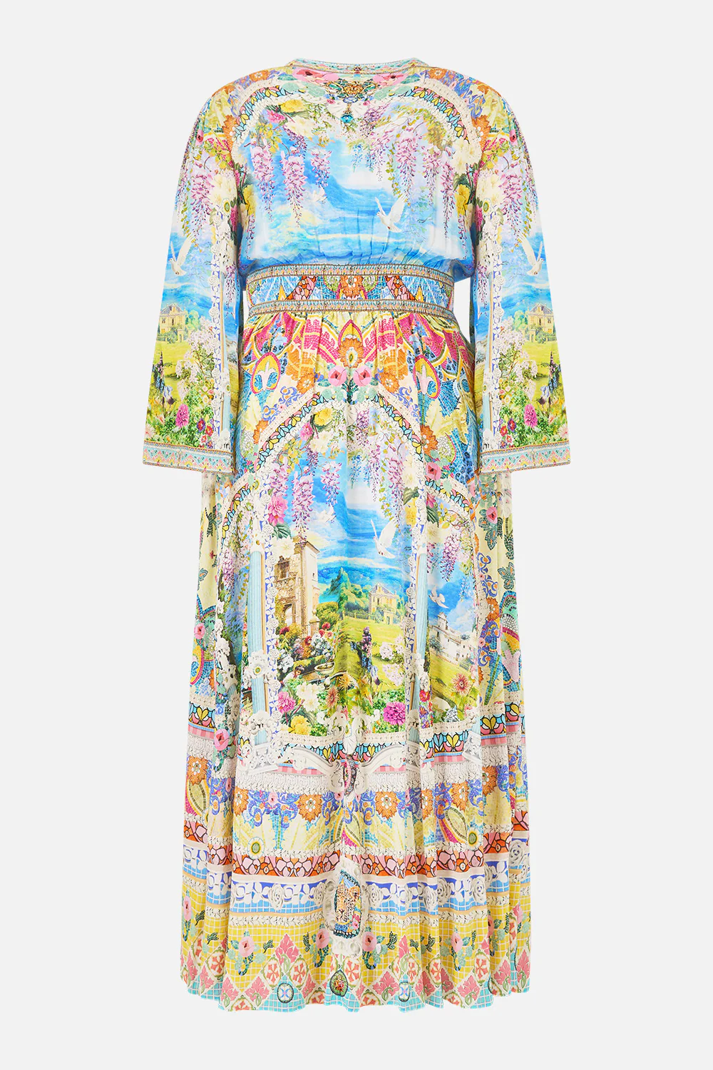 KIMONO SLEEVE DRESS WITH SHIRRING DETAIL NAVÀS NOUVEAU - Image 13