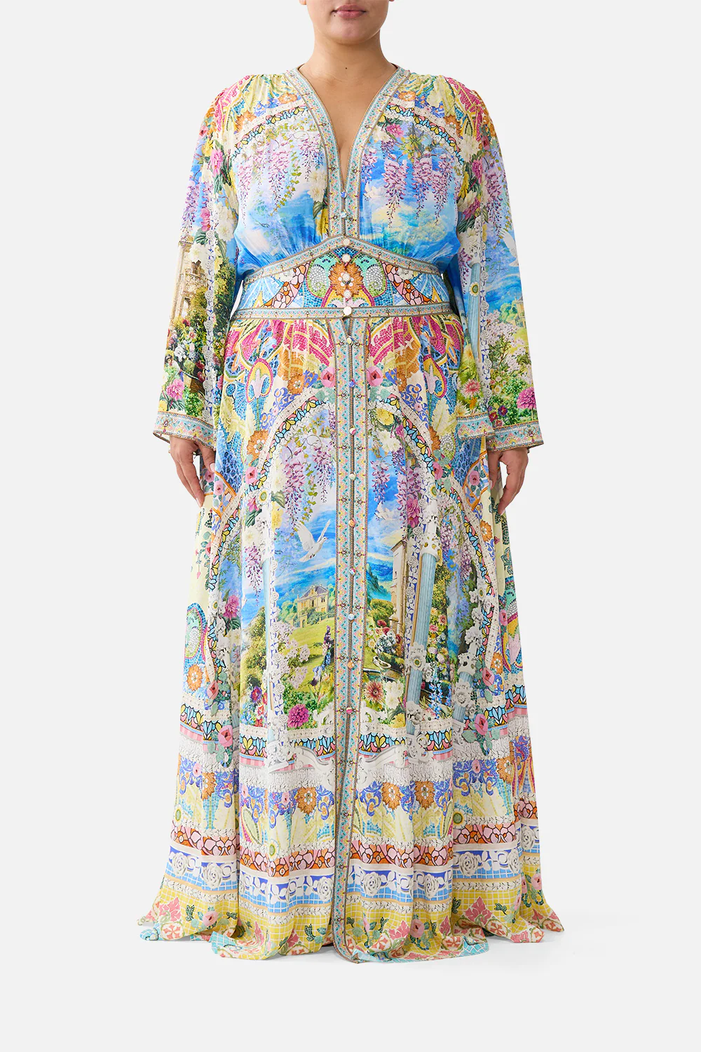 KIMONO SLEEVE DRESS WITH SHIRRING DETAIL NAVÀS NOUVEAU - Image 9