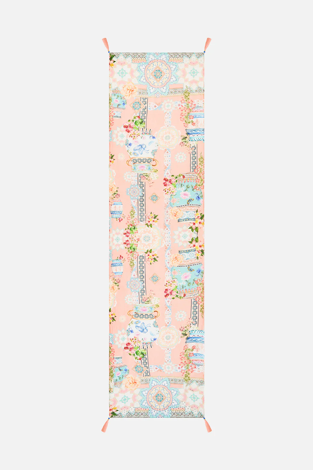 LONG SILK CRINKLE CHIFFON SCARF MEET ME IN MALLORCA - Image 2