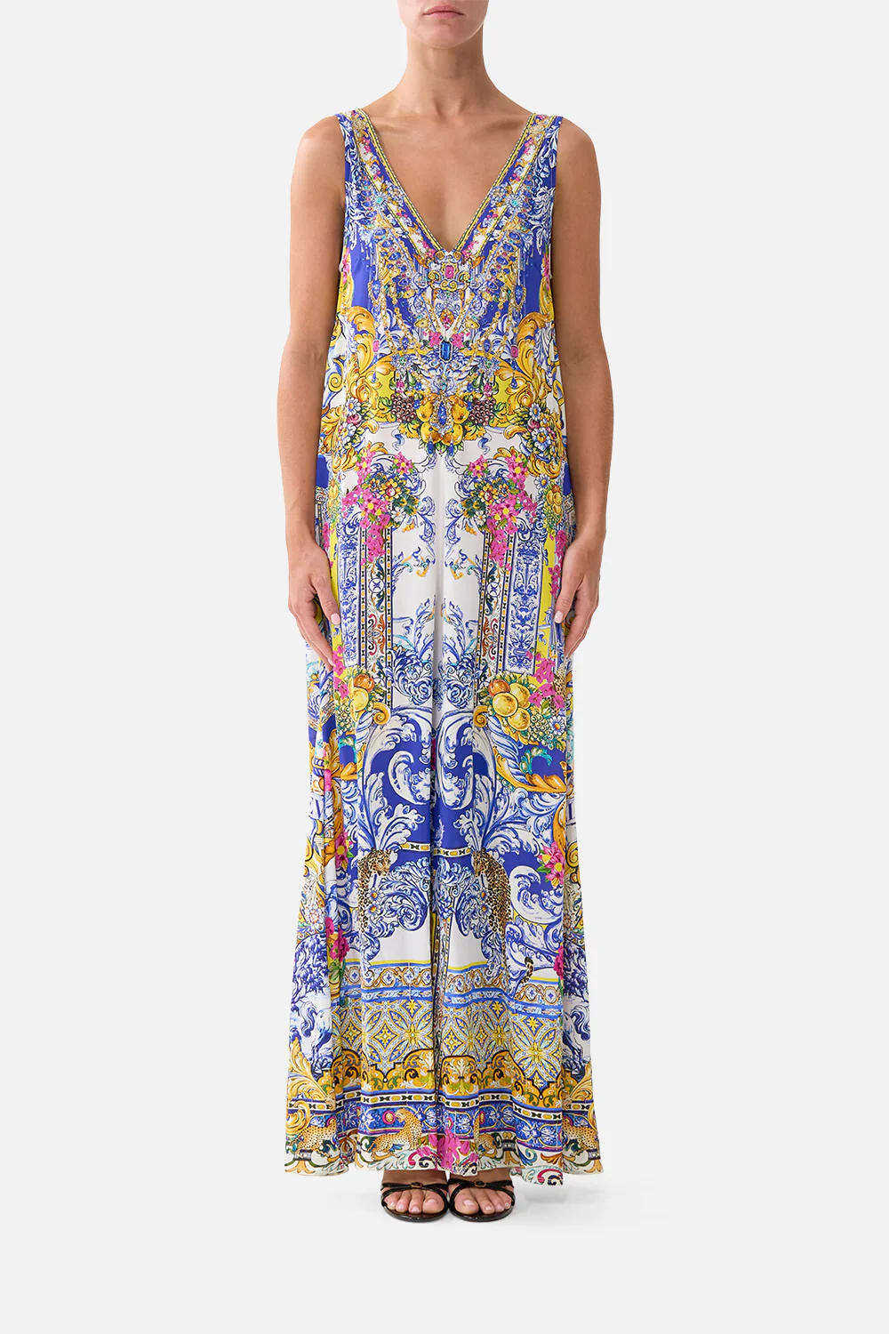 V NECK FLARED JUMPSUIT ESPAÑA NIRVANA