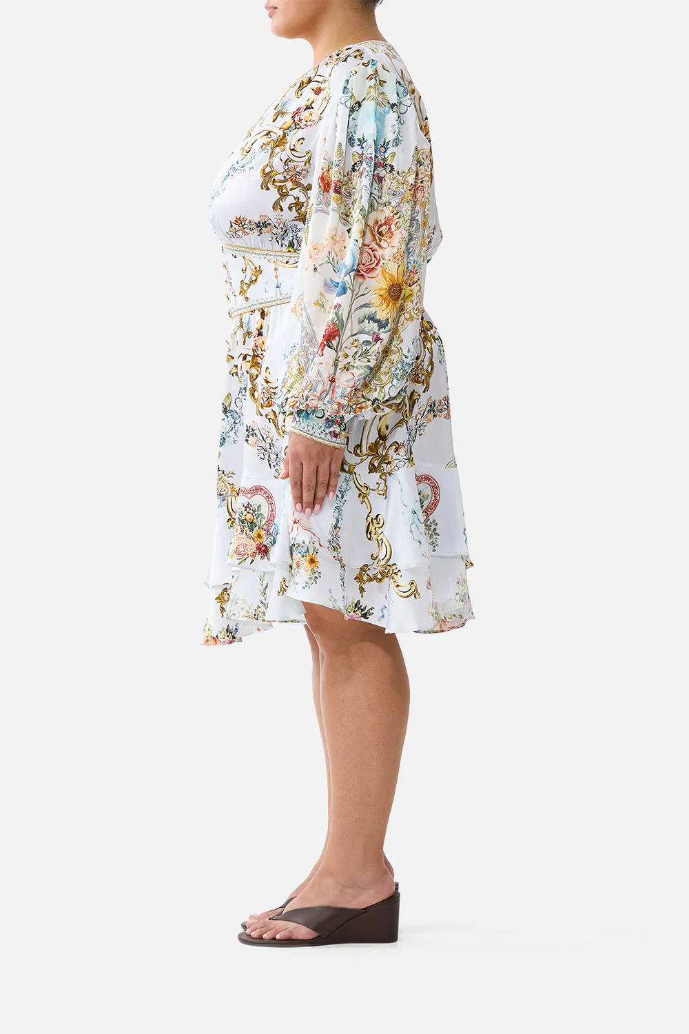 BUTTON FRONT FRILL DRESS SEVILLE SWEETHEART - Image 12
