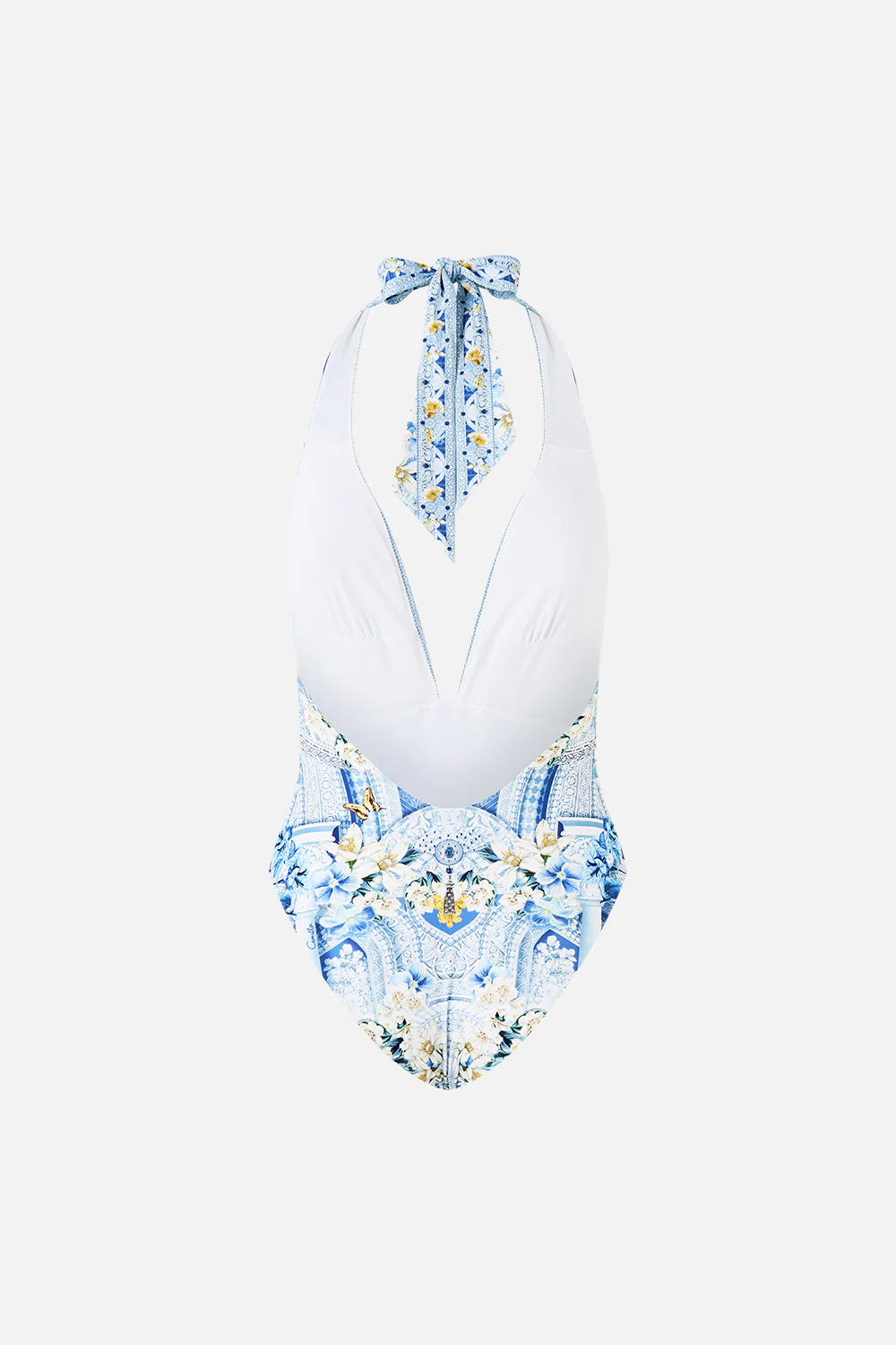 PLUNGE HALTER ONE PIECE WITH BAR FRONT TRIM DE NADA GRANADA - Image 6