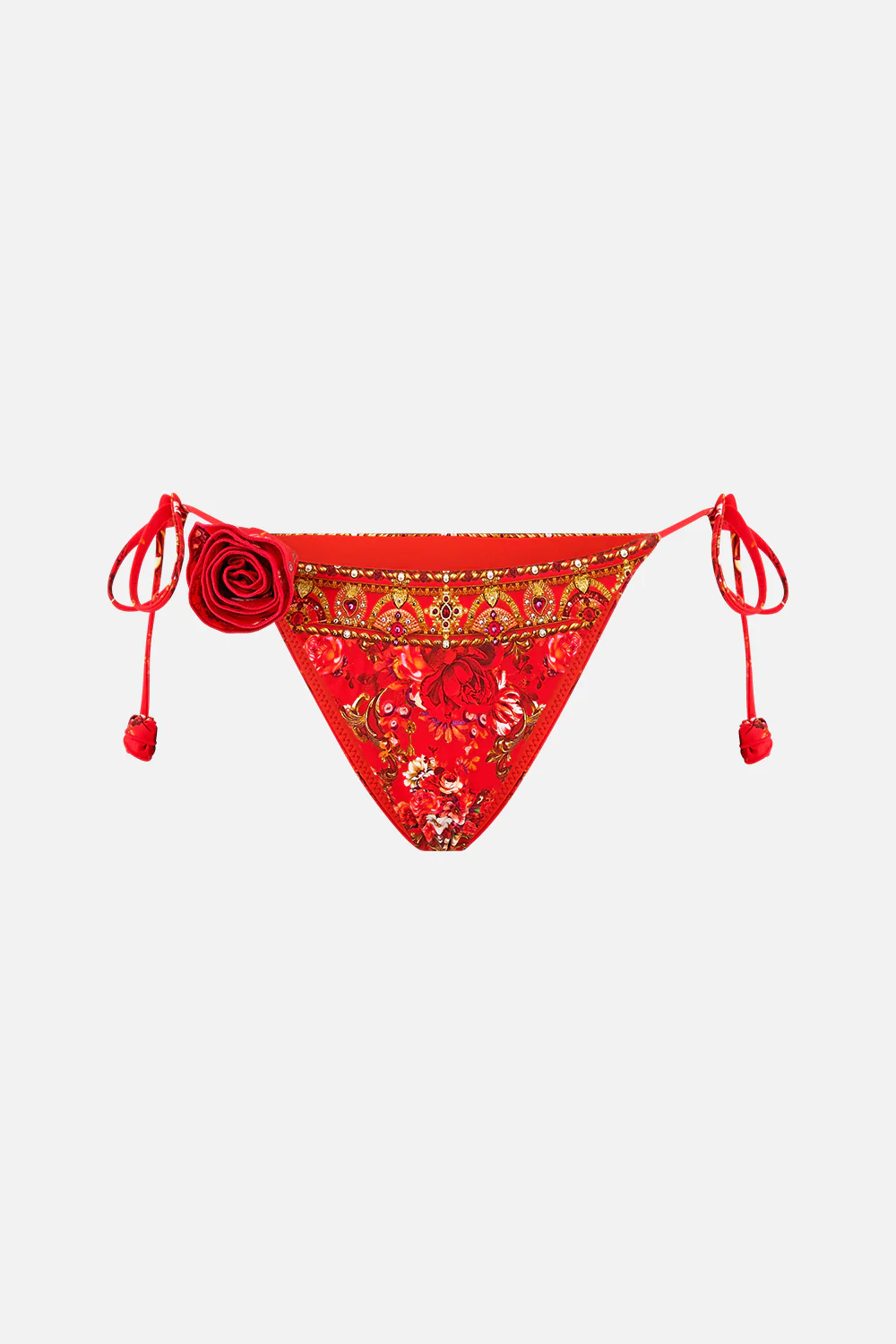 DIP WAIST SKIMPY BIKINI BOTTOM WITH ROSETTES OLÉ OLÉ - Image 3