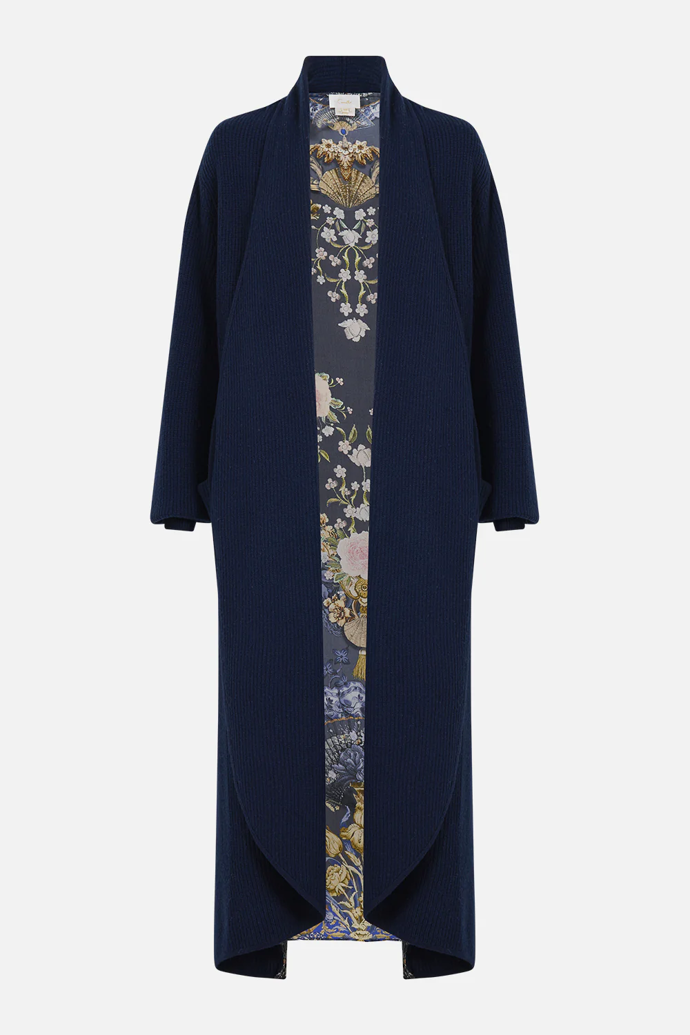 WOOL BLEND KNIT LAYER WITH SILK BACK NOTES FROM THE BLUE ROOM