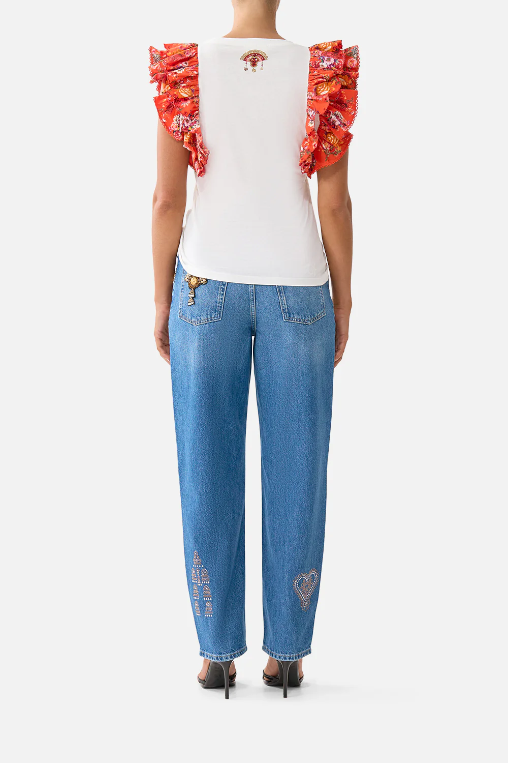 DOUBLE FRILL SLEEVE TEE OLÉ OLÉ - Image 2