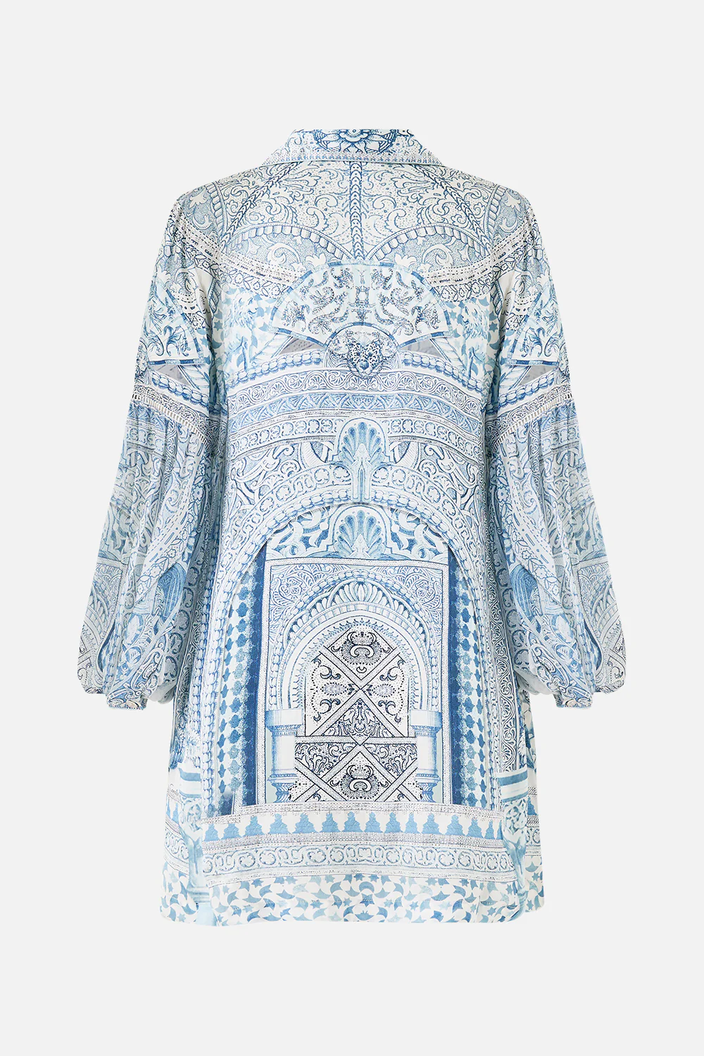 SHIRT DRESS WITH BLOUSON SLEEVE THE HUM OF THE ALHAMBRA - Image 7