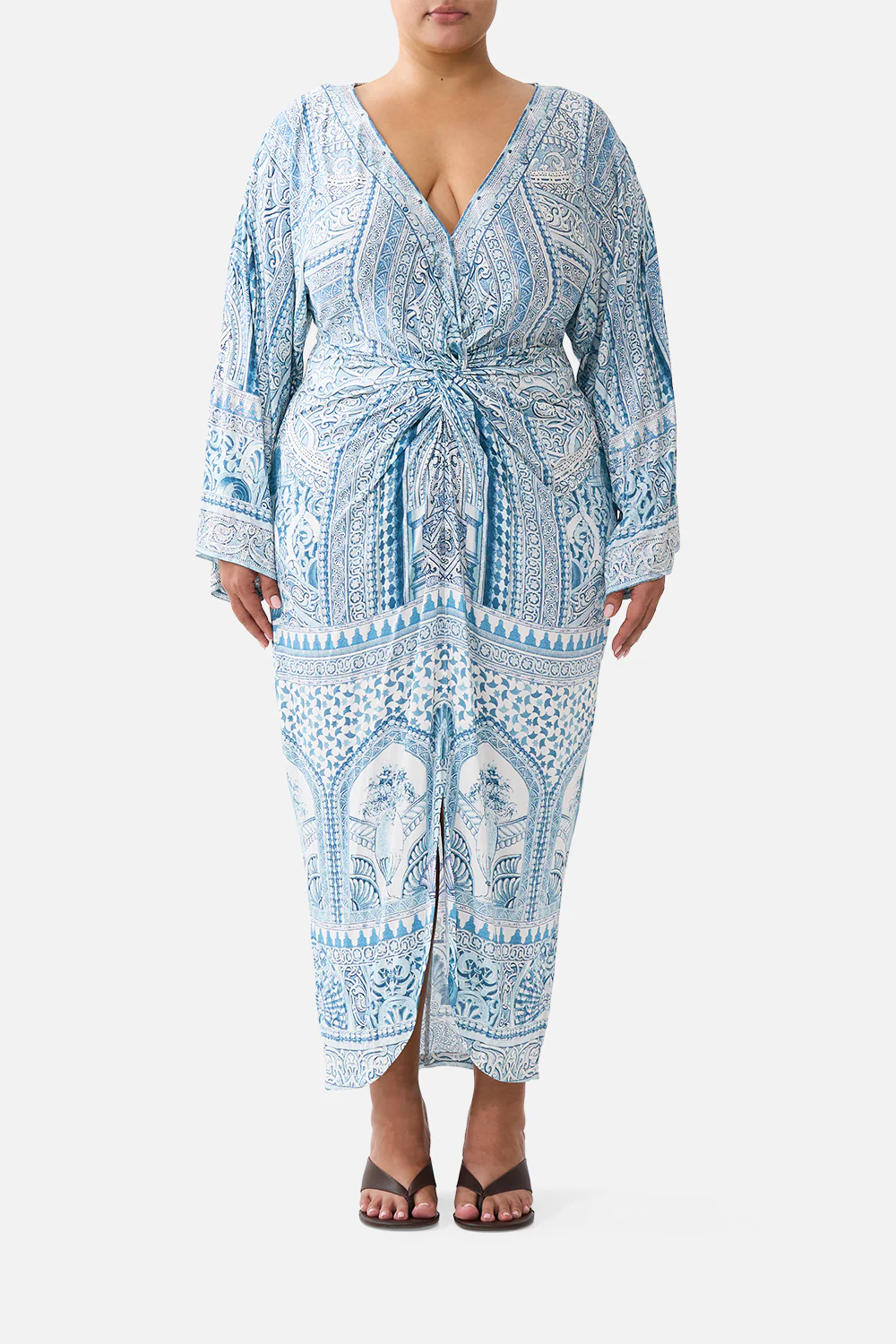 LONG SPLIT FRONT TWIST DRESS THE HUM OF THE ALHAMBRA - Image 10