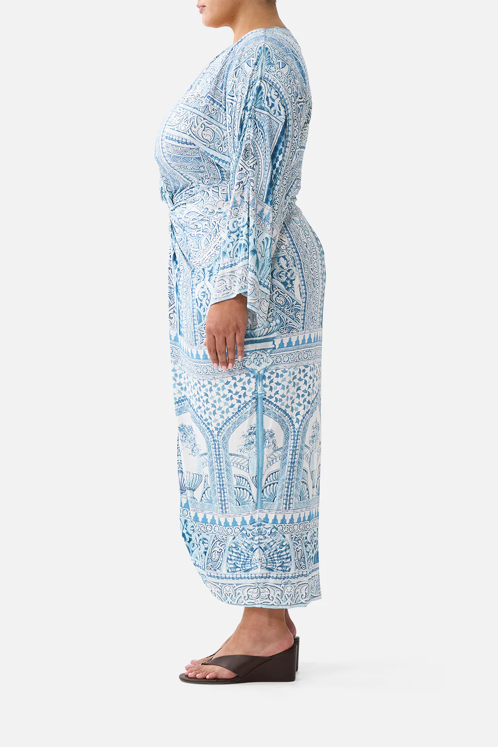 LONG SPLIT FRONT TWIST DRESS THE HUM OF THE ALHAMBRA - Image 11