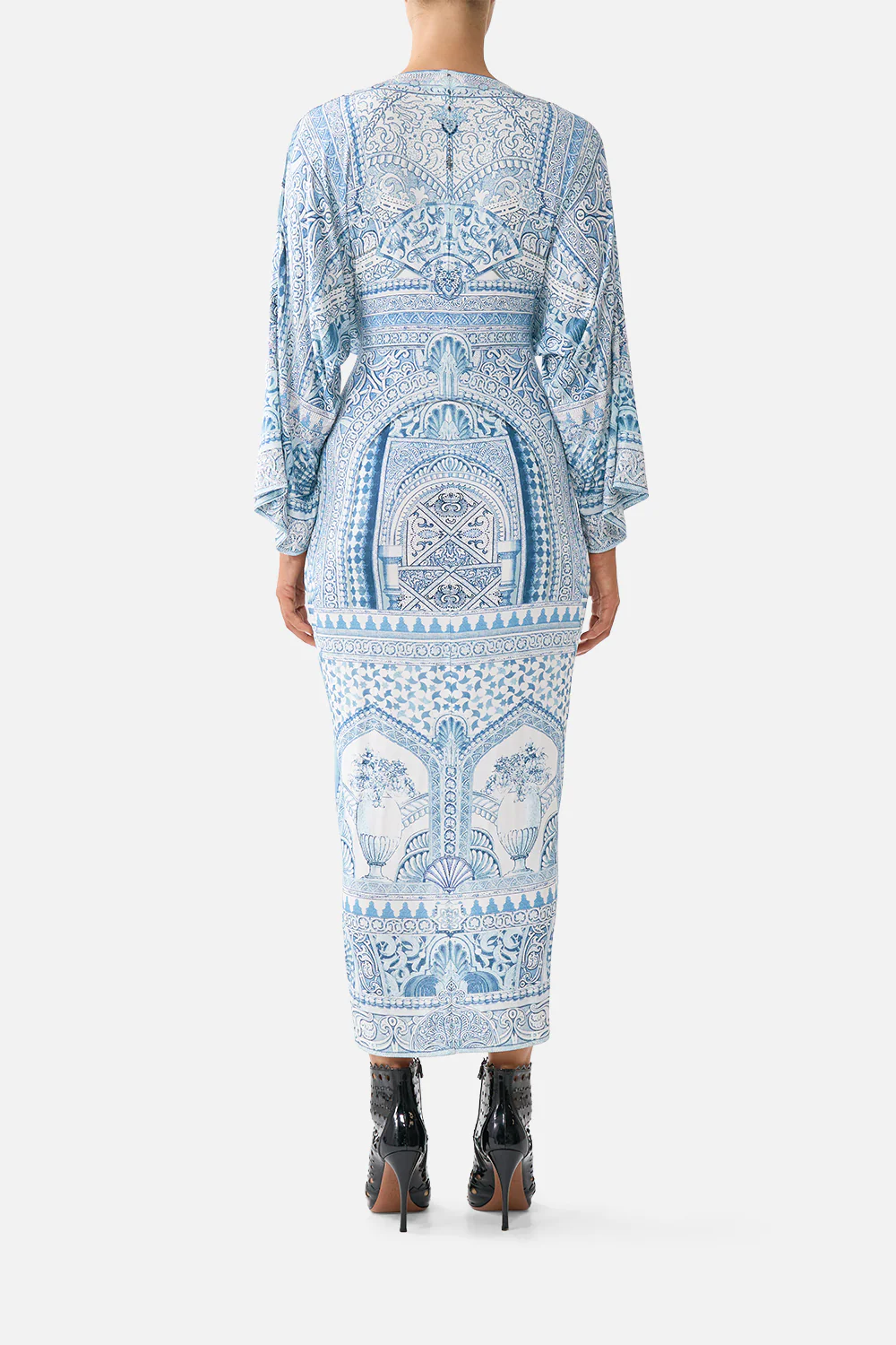 LONG SPLIT FRONT TWIST DRESS THE HUM OF THE ALHAMBRA - Image 2