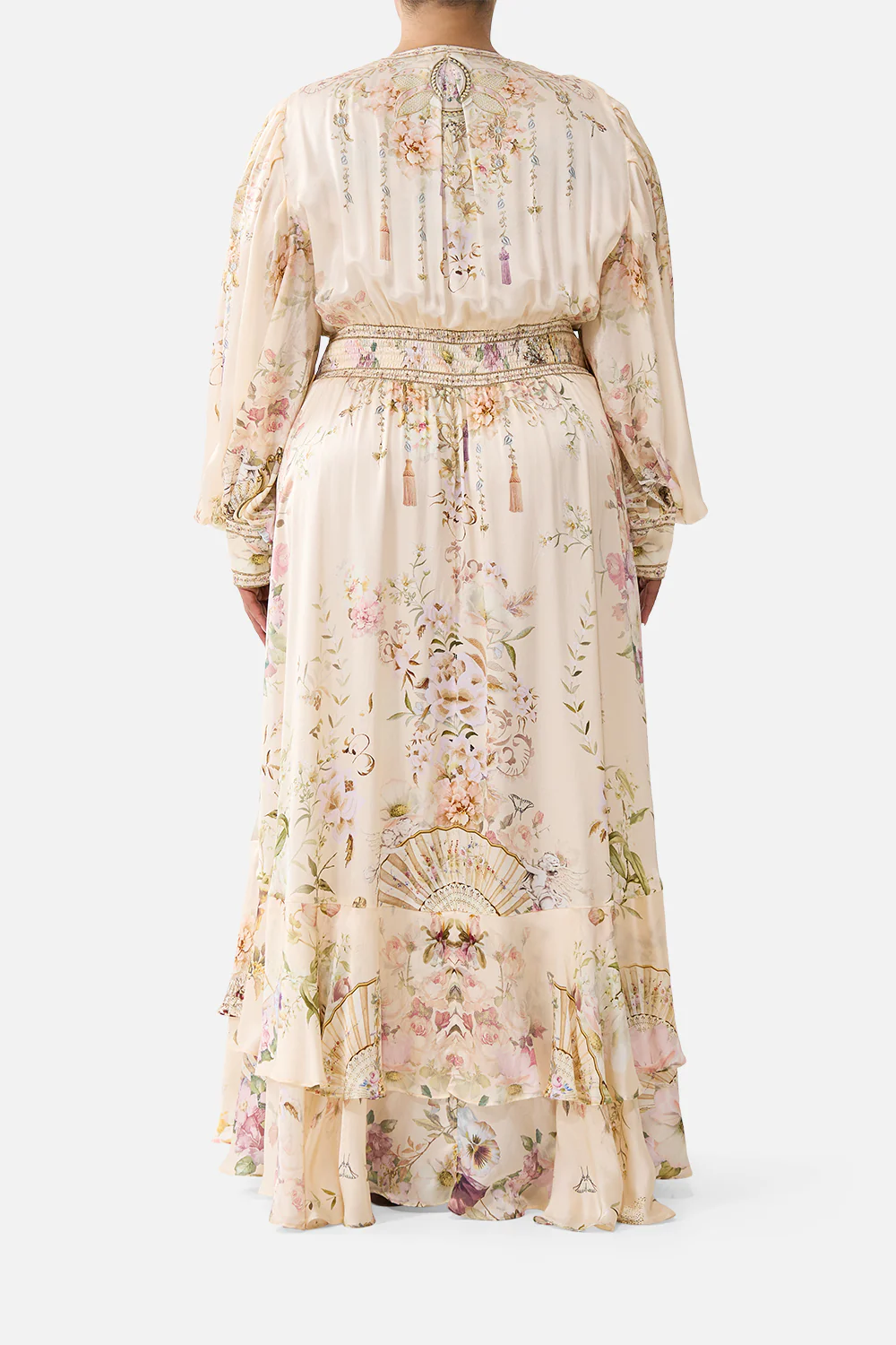 LONG BUTTON FRONT DRESS ADORNED IN ARANJUEZ - Image 14