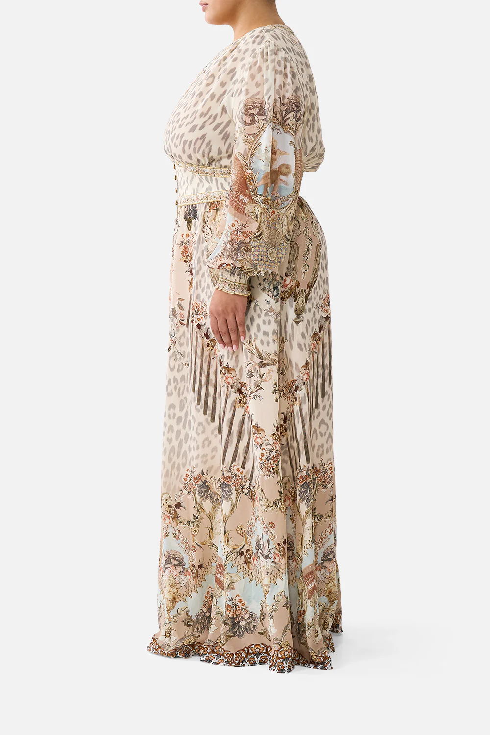 BUTTON DRESS WITH SHAPED WAISTBAND ARANJUEZ ANIMALIA - Image 11