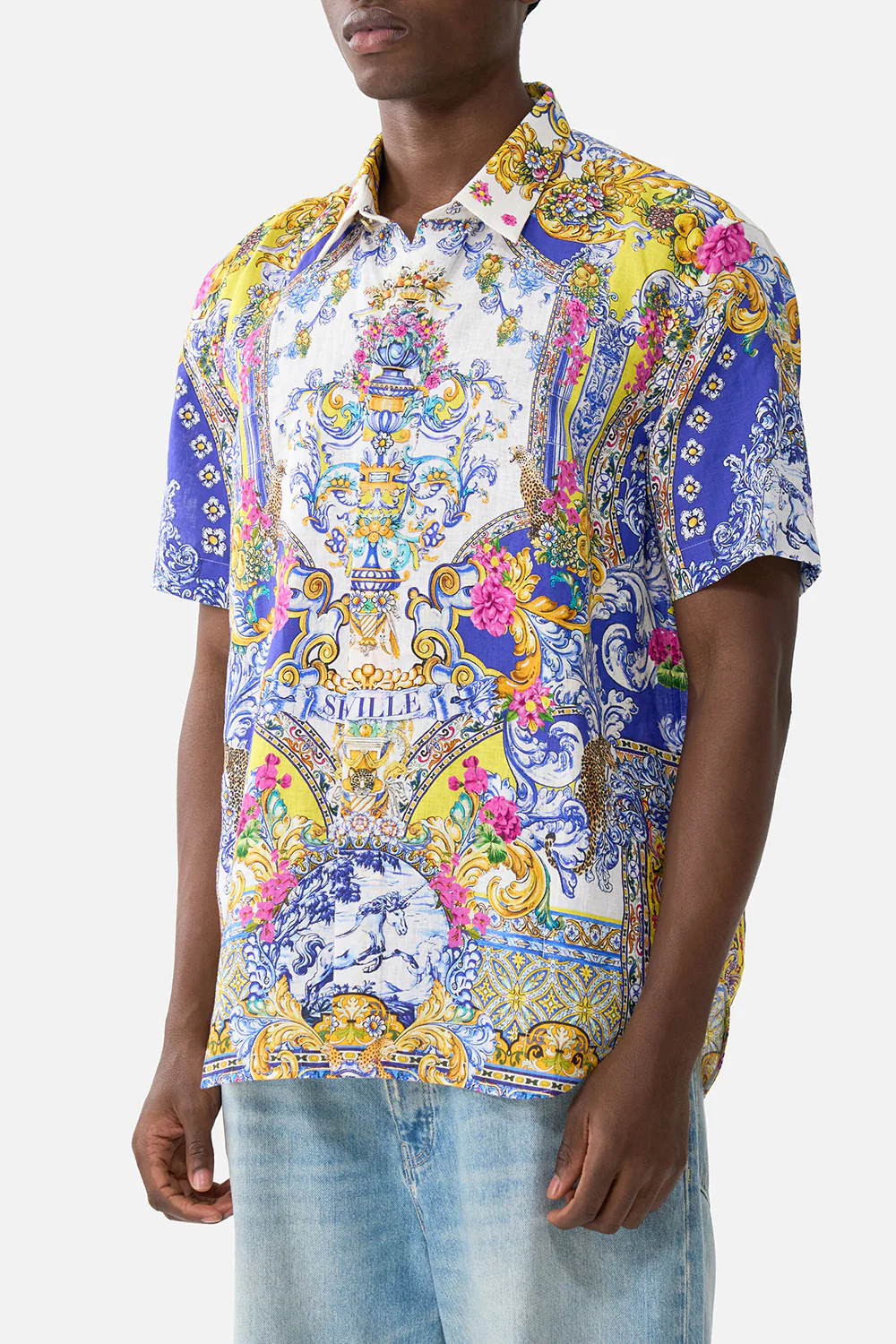 SHORT SLEEVE OVERSIZED SHIRT ESPAÑA NIRVANA - Image 5