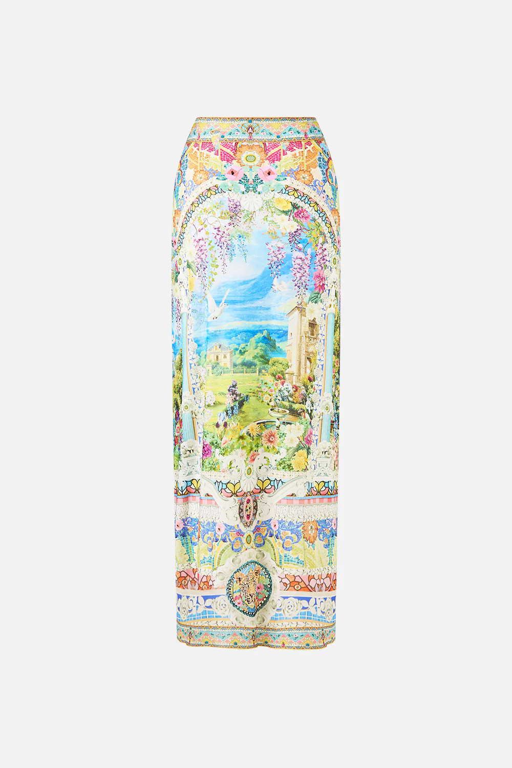 LAYERED LONG SARONG SKIRT WITH TIE FRONT NAVÀS NOUVEAU - Image 6