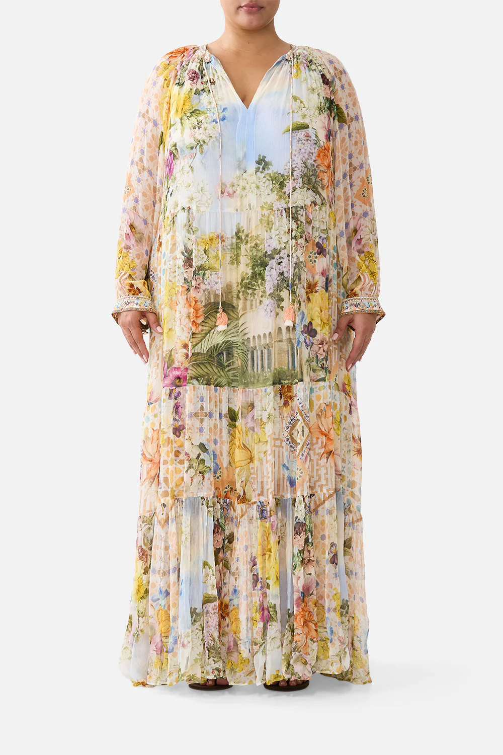 LONG GATHERED PANEL DRESS THE ARCHITECTS OF ALCÁZAR - Image 10