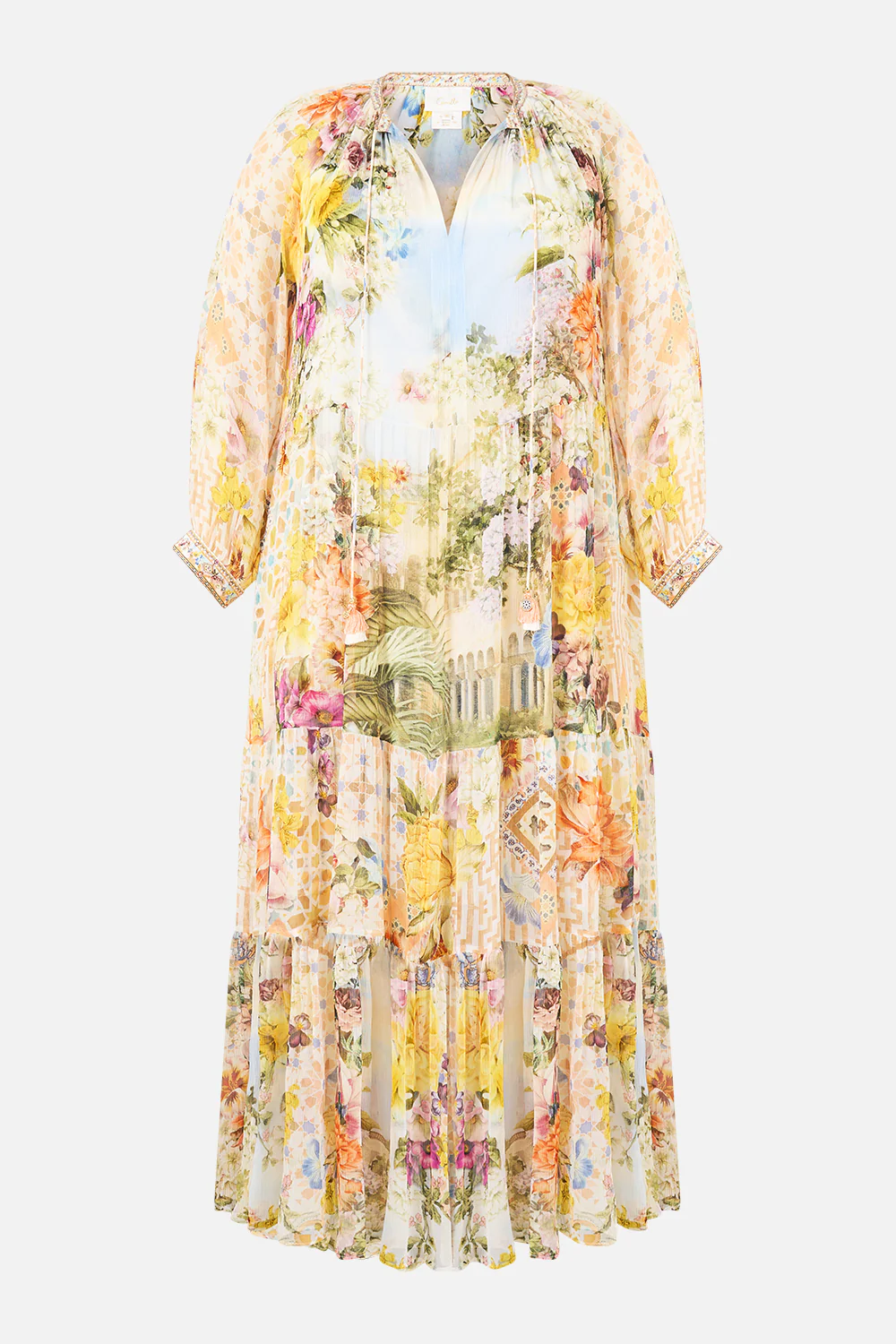 LONG GATHERED PANEL DRESS THE ARCHITECTS OF ALCÁZAR - Image 8