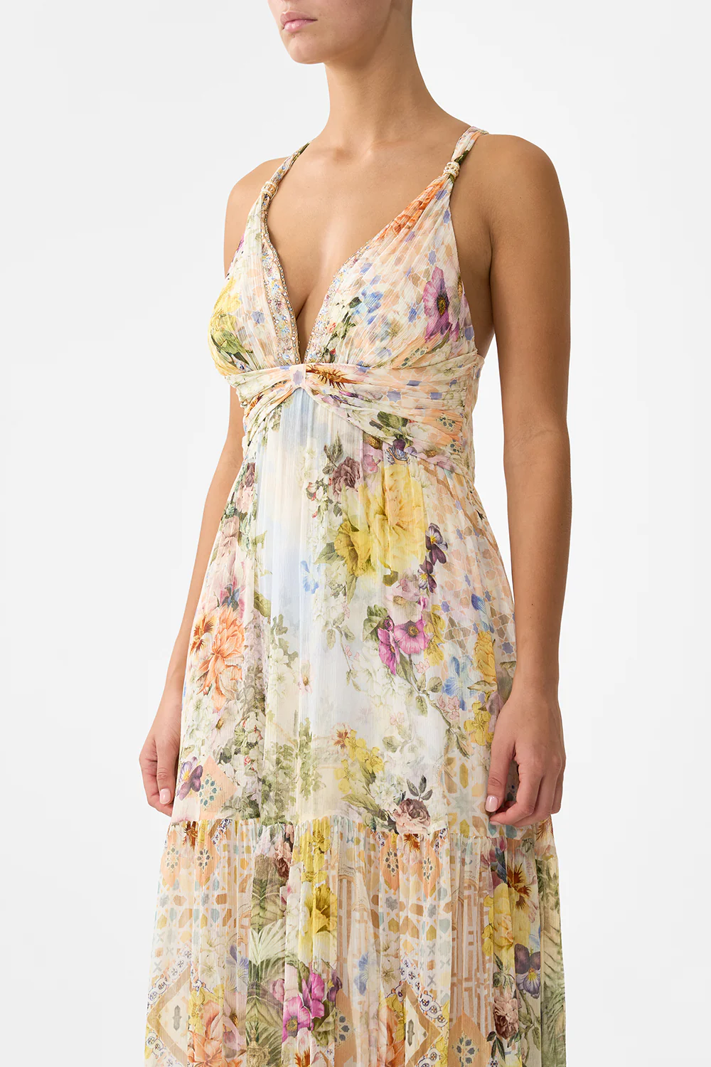 BEAD STRAP GATHERED PANEL DRESS THE ARCHITECTS OF ALCÁZAR - Image 5