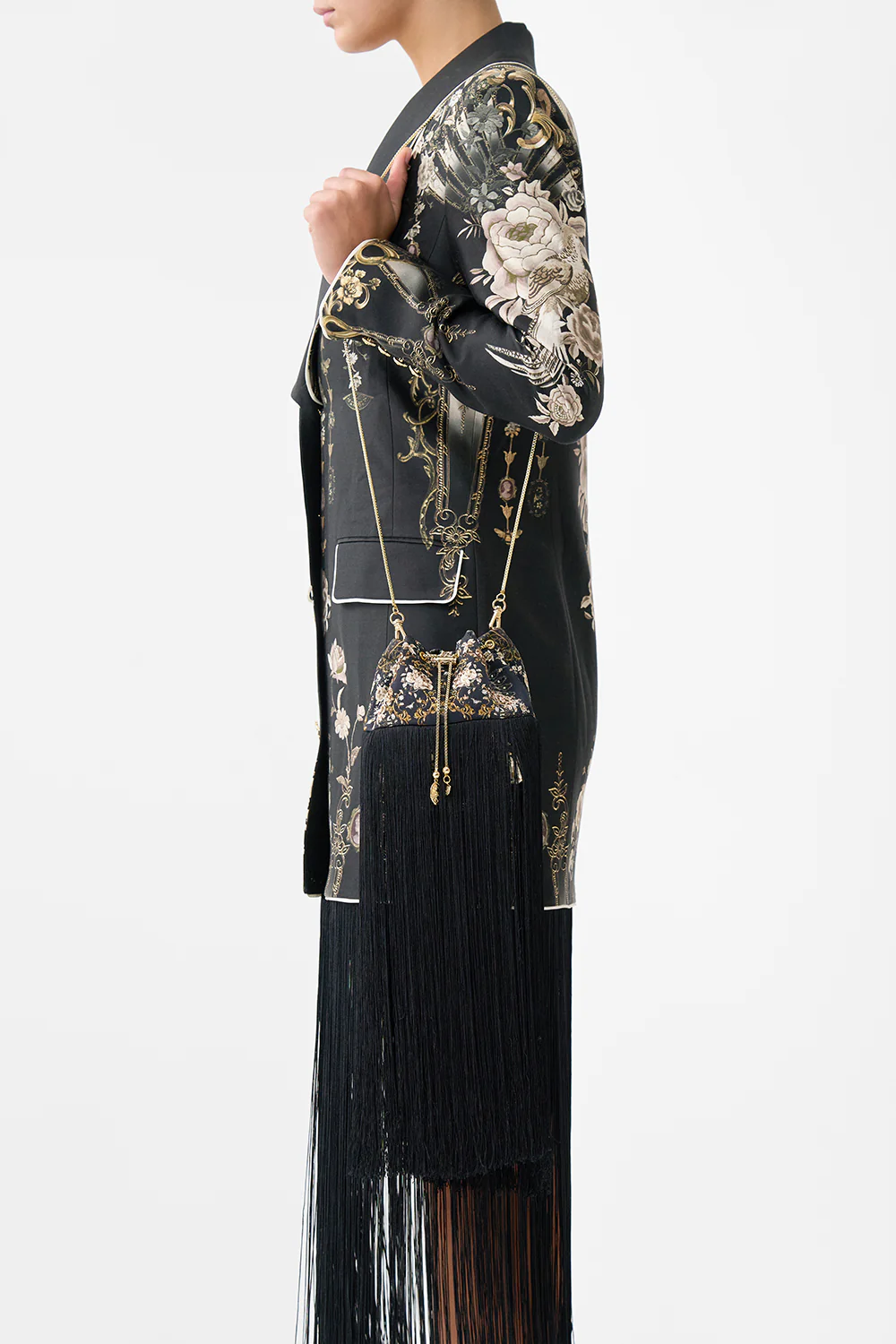 DRAWSTRING POUCH WITH FRINGING FLAMENCO FOLKLORE - Image 4