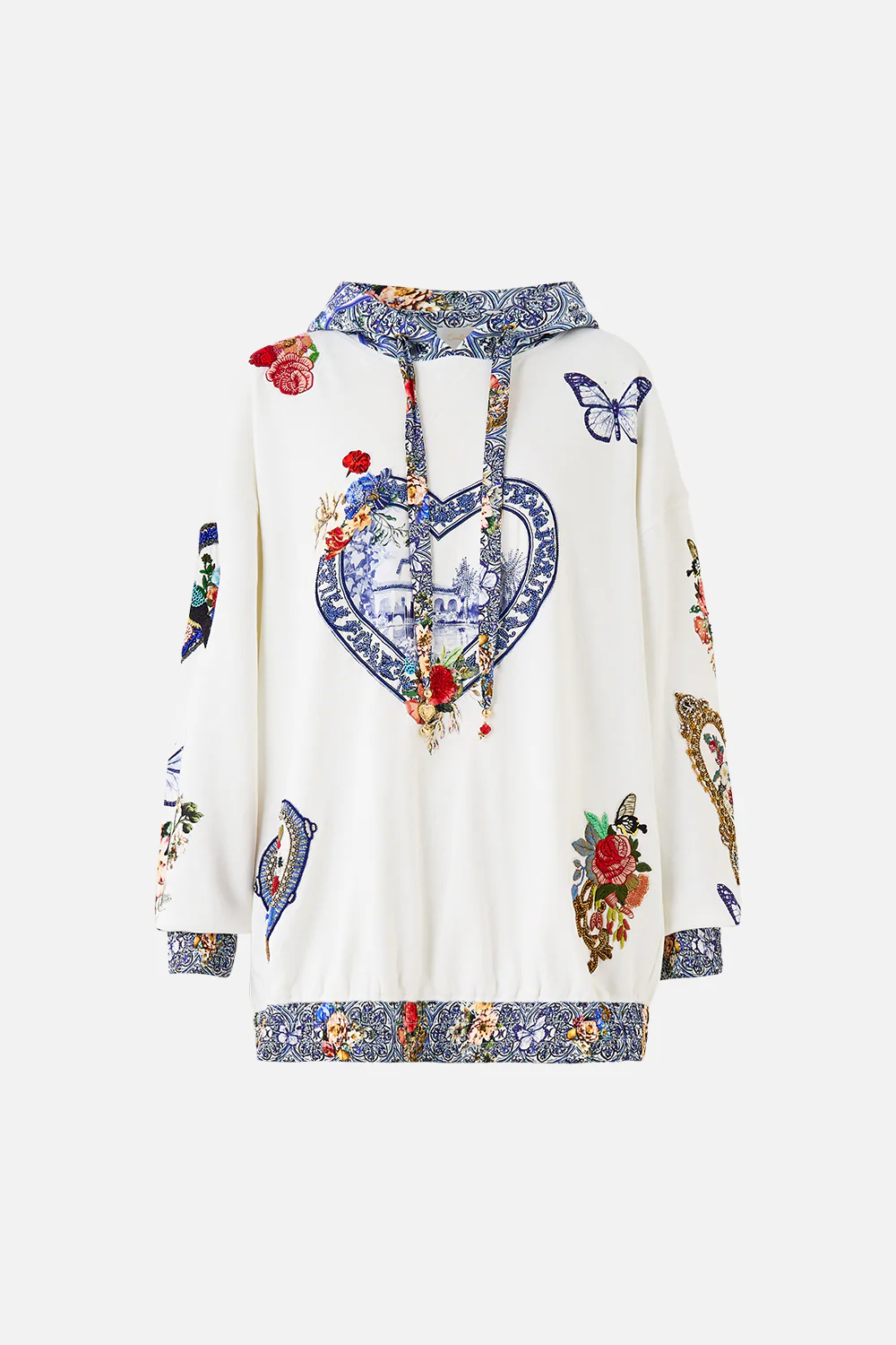 SILK BAND OVERSIZED HOODIE WITH POCKETS THE POTTERY PARLOUR - Image 3