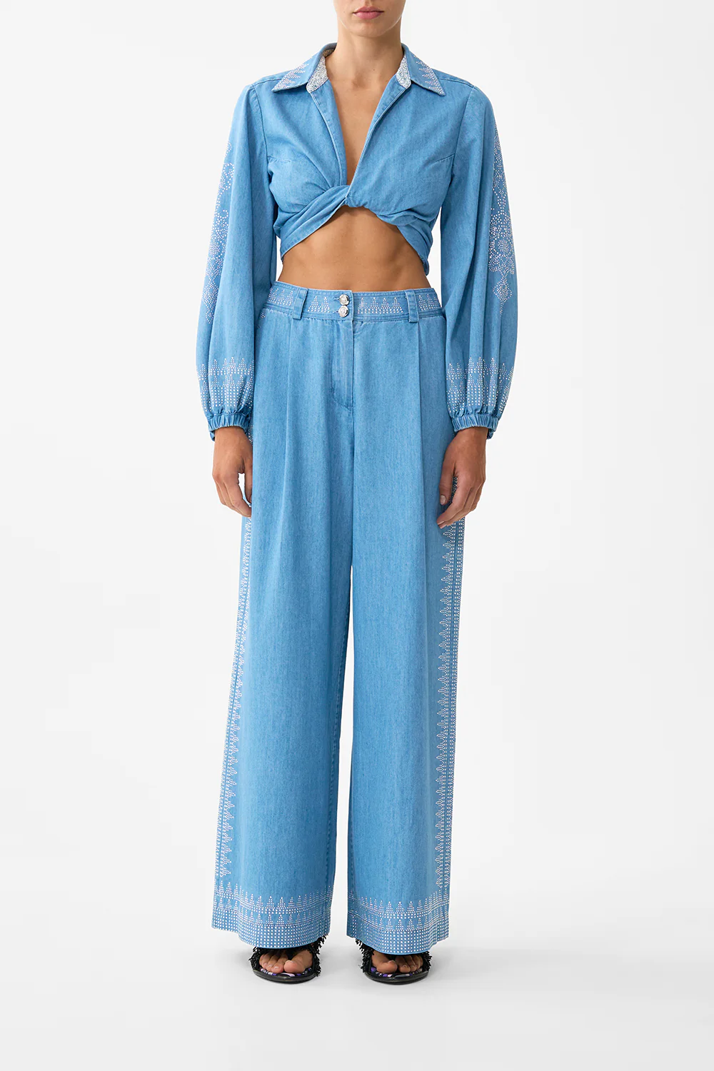 FULL LENGTH WIDE LEG TROUSER THE HUM OF THE ALHAMBRA