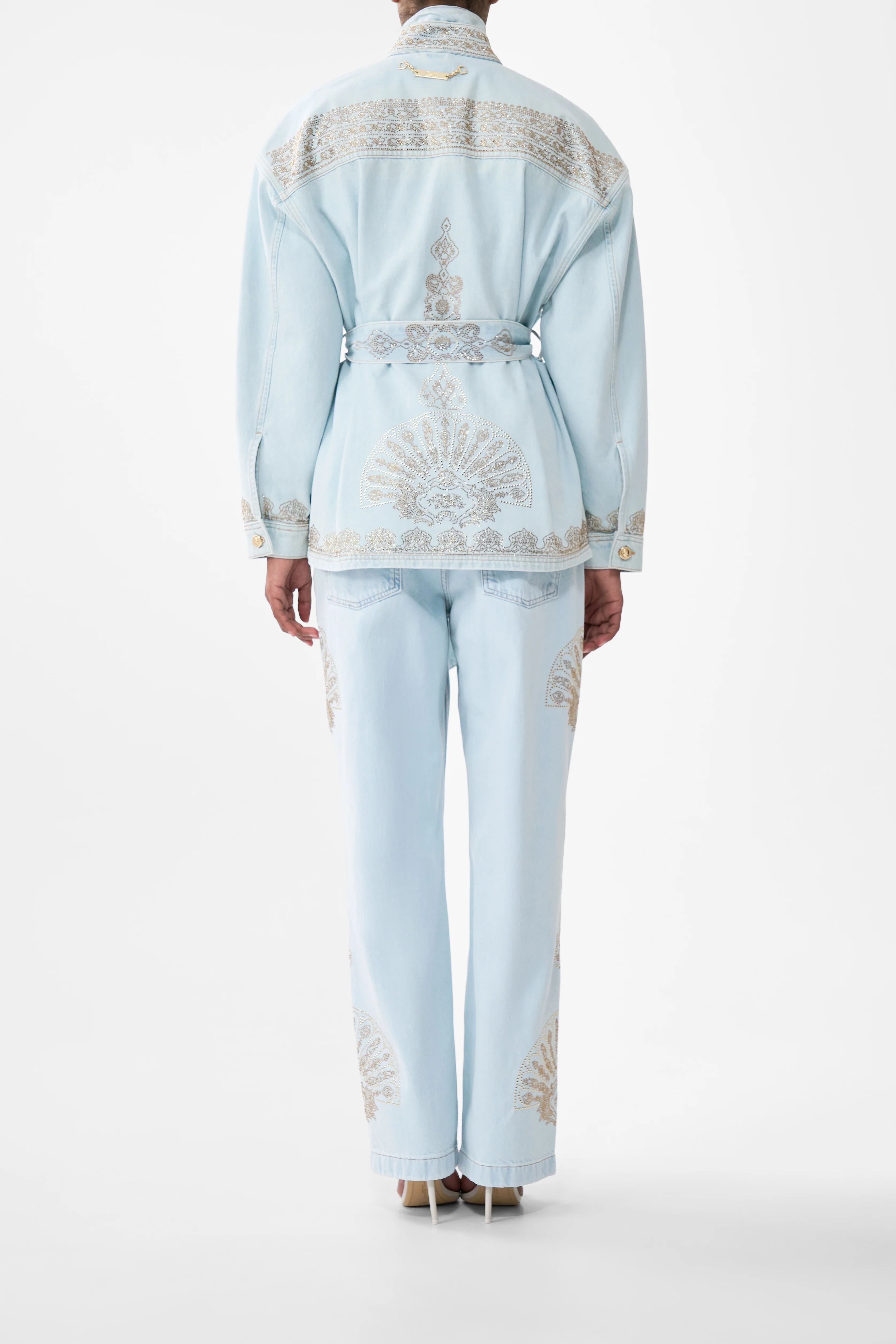 ALIKA ISTANBUL ALCHEMY HIGH NECK JACKET DENIM - Image 5