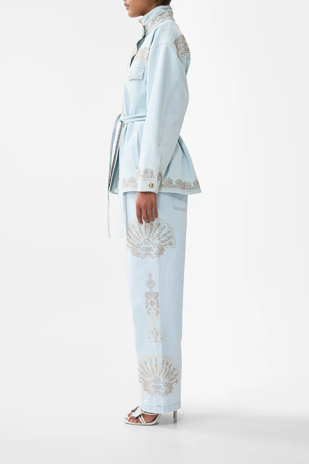 ALIKA ISTANBUL ALCHEMY HIGH NECK JACKET DENIM - Image 6
