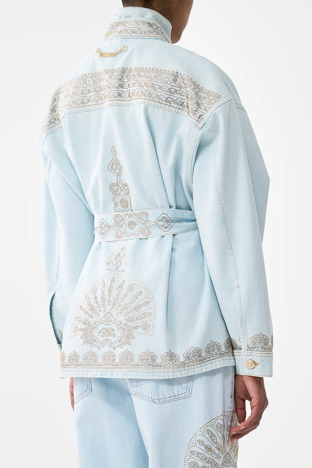 ALIKA ISTANBUL ALCHEMY HIGH NECK JACKET DENIM - Image 9