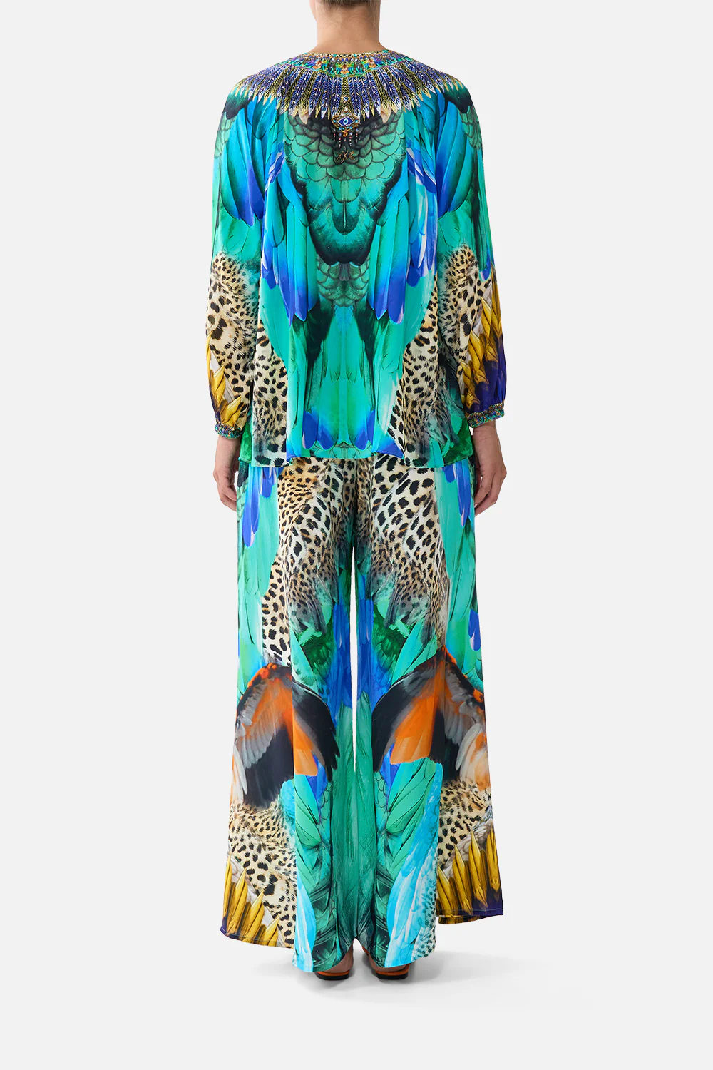 LACE UP BLOUSE JUNGLE FLIGHT - Image 2