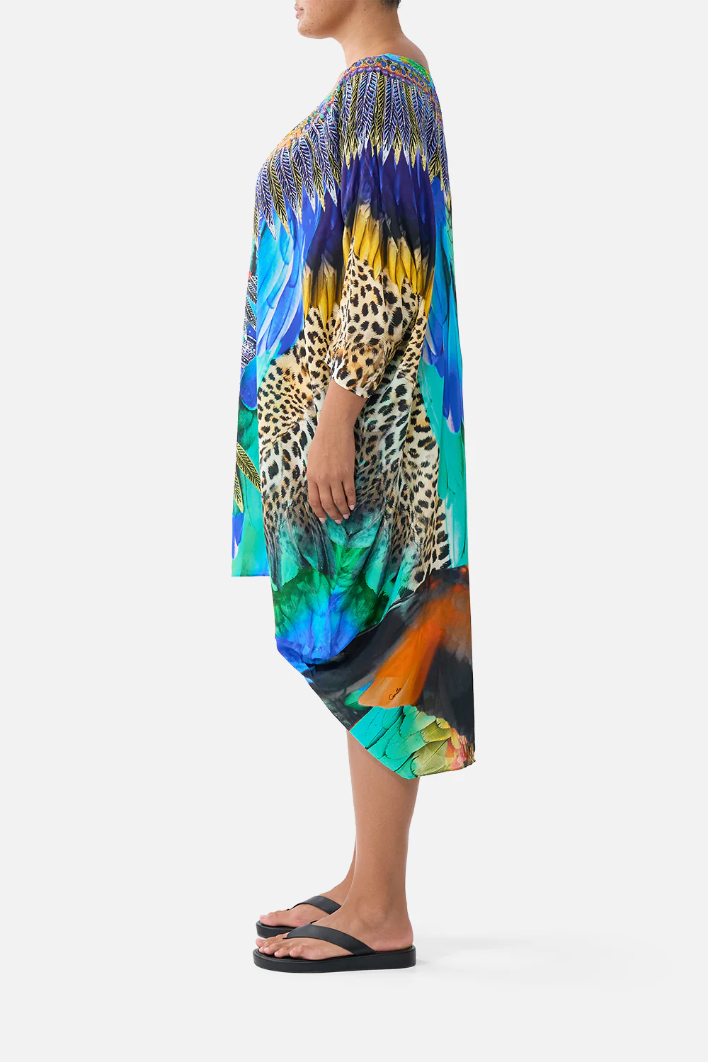 SCOOP BACK HEM DRESS JUNGLE FLIGHT - Image 10