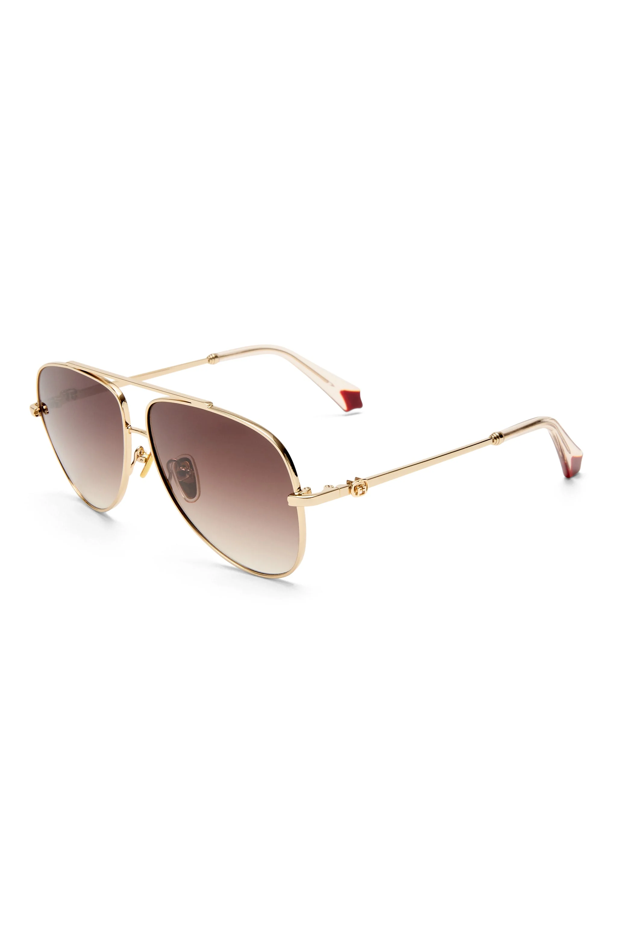THE VOYAGE SUNGLASSES GOLD / NUDE