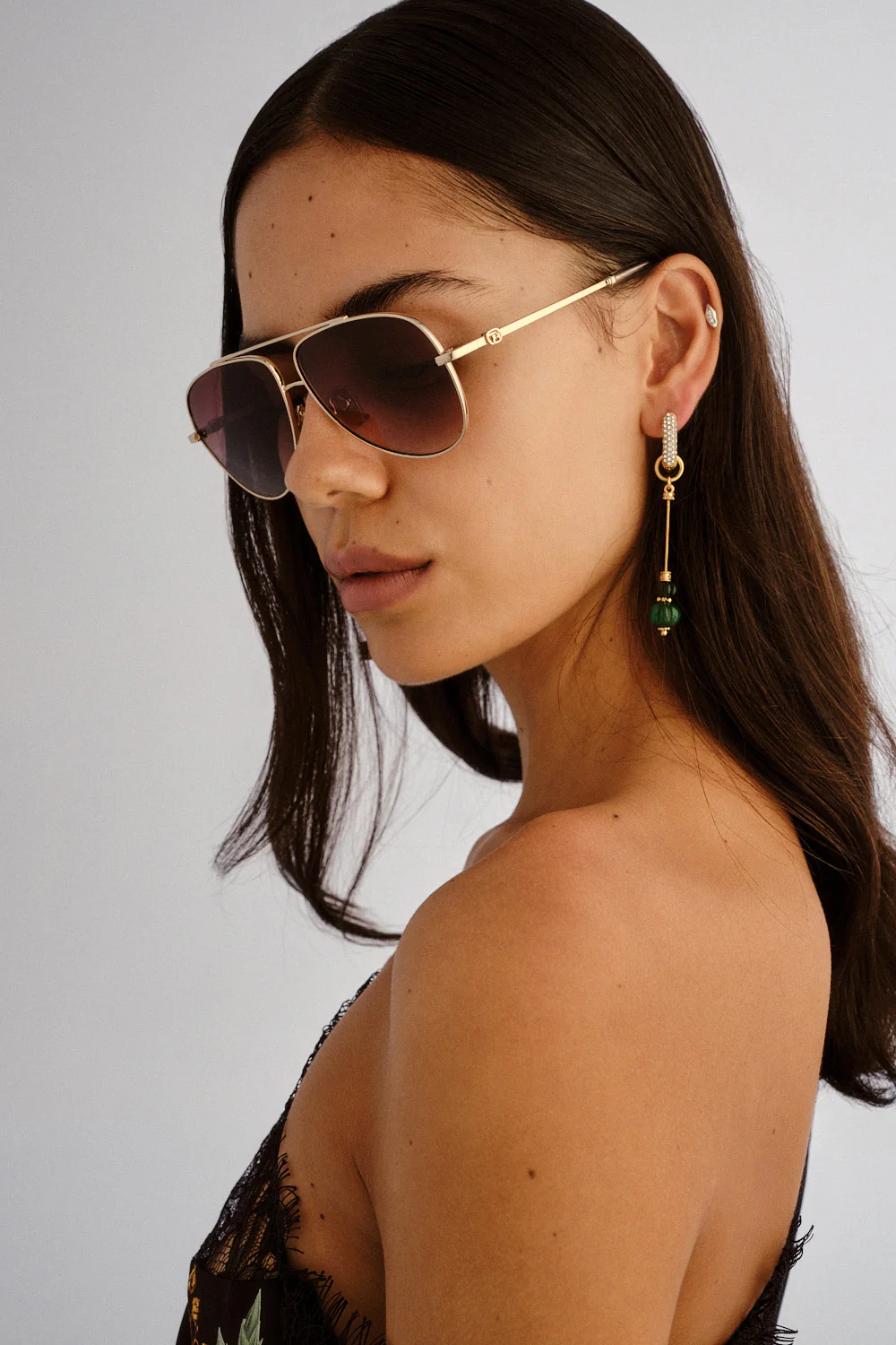 THE VOYAGE SUNGLASSES GOLD / NUDE - Image 8