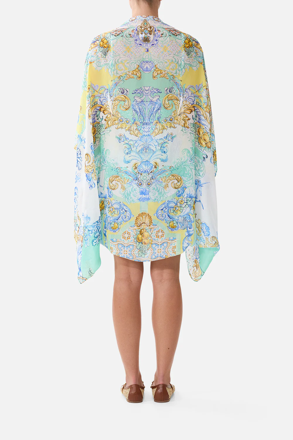 SILK CHIFFON SHRUG DIAL UP THE TILES - Image 2